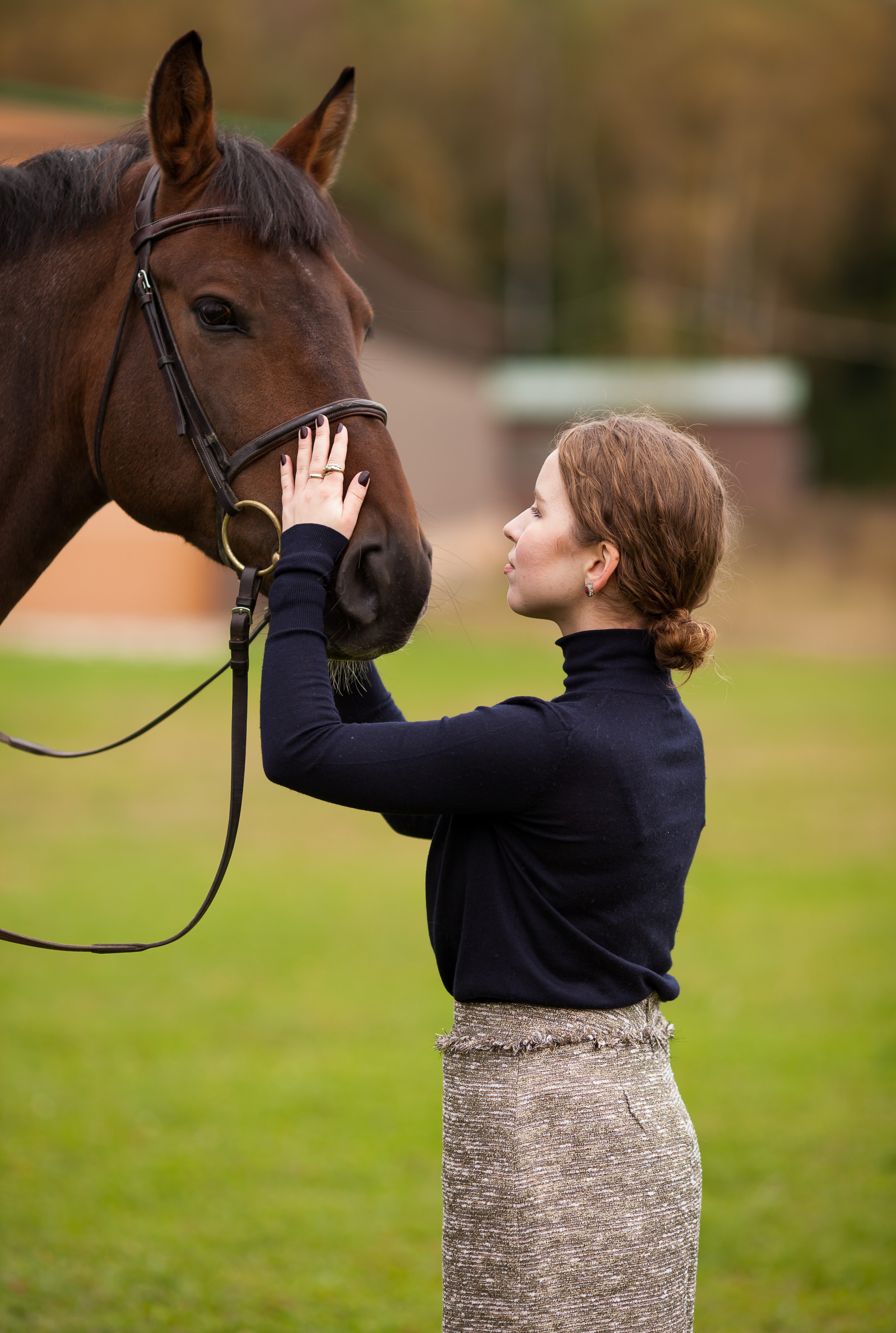 Осенняя съёмка в конном клубе для Виктории. Портретный и семейный фотограф Юлия Герман