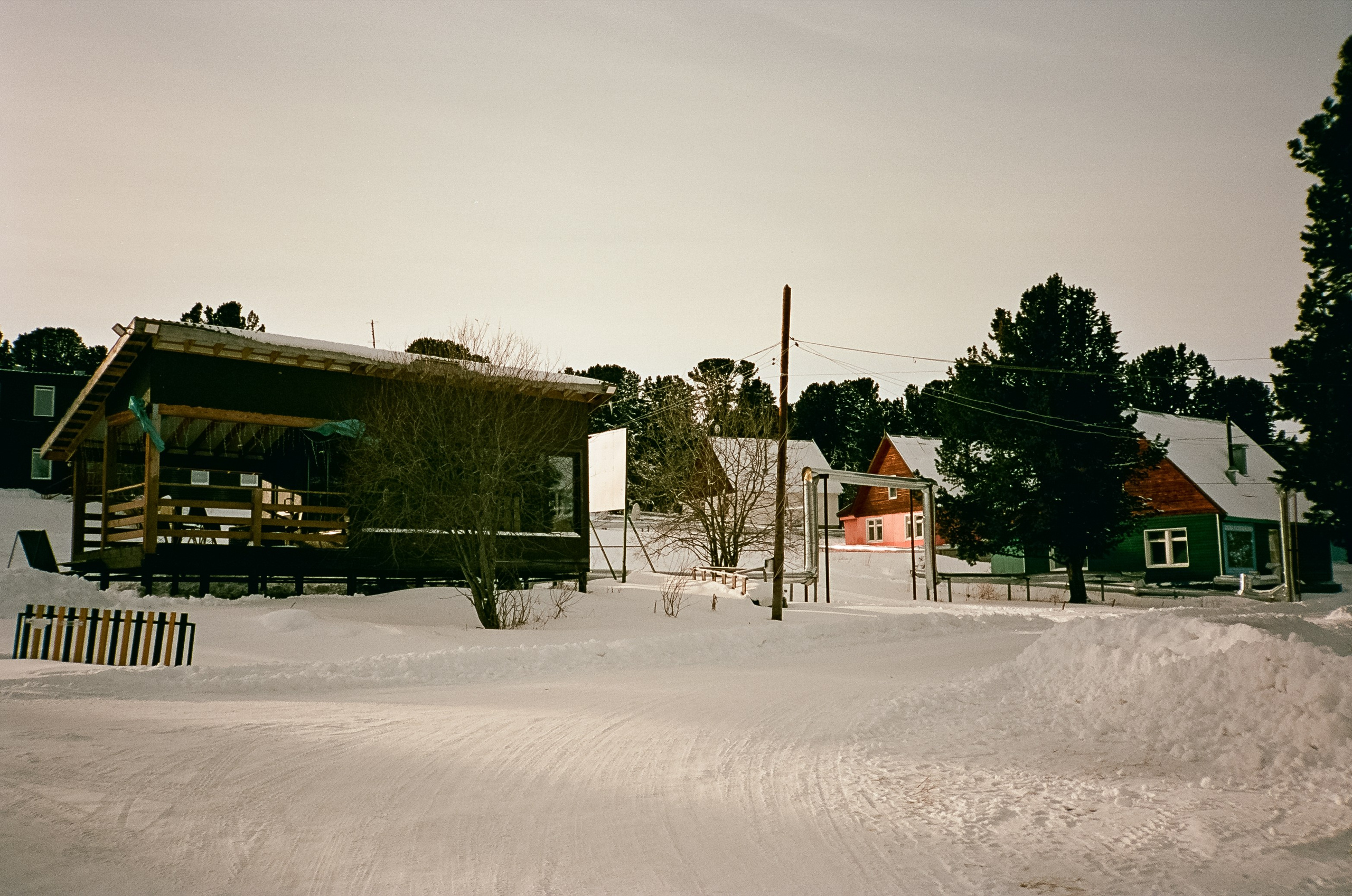 Семинский перевал / 19 декабря 2023 года (-18℃) / Kodak Aerocolor IV