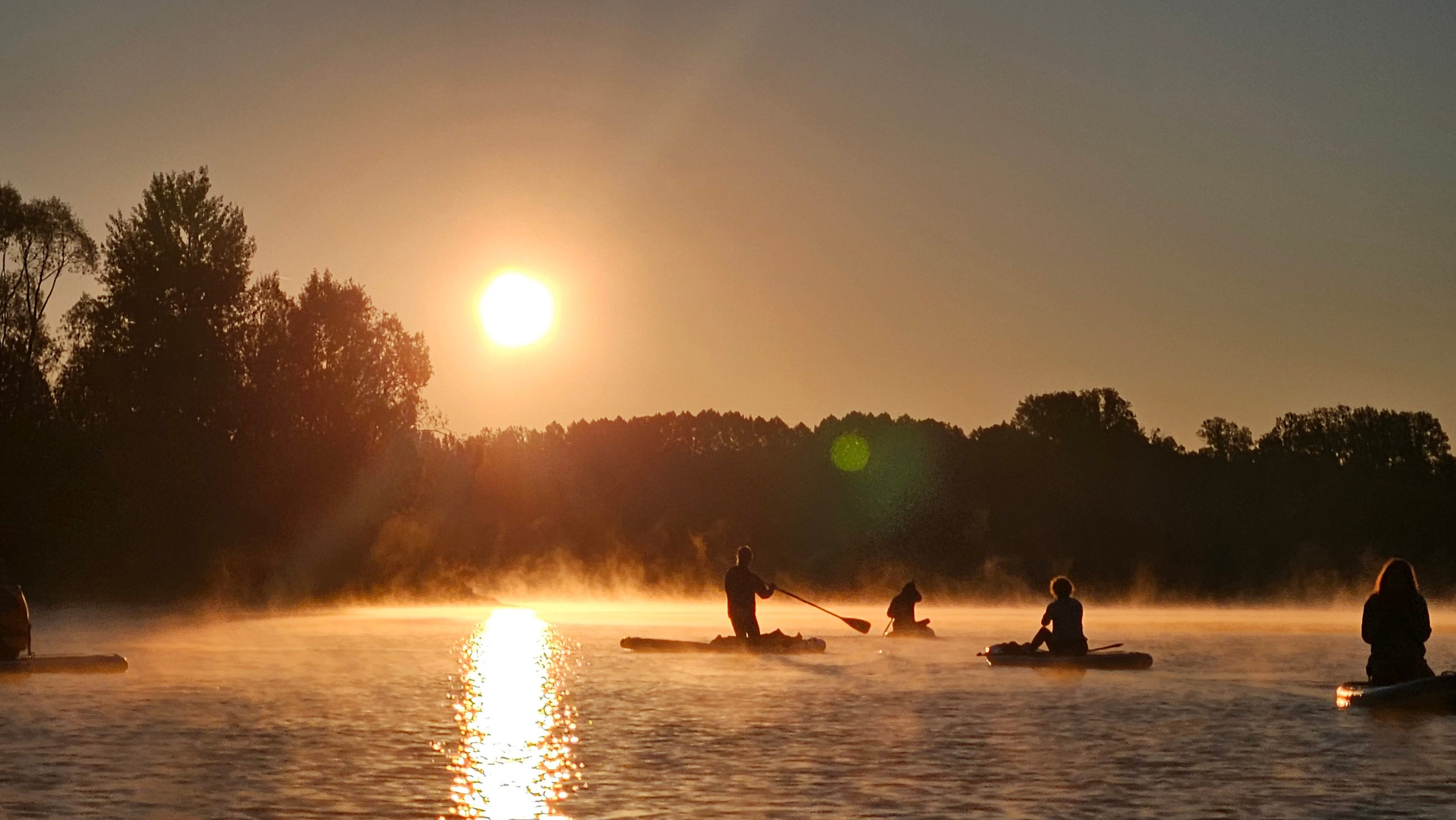 Рассвет на сапах в Сипайловских карьерах