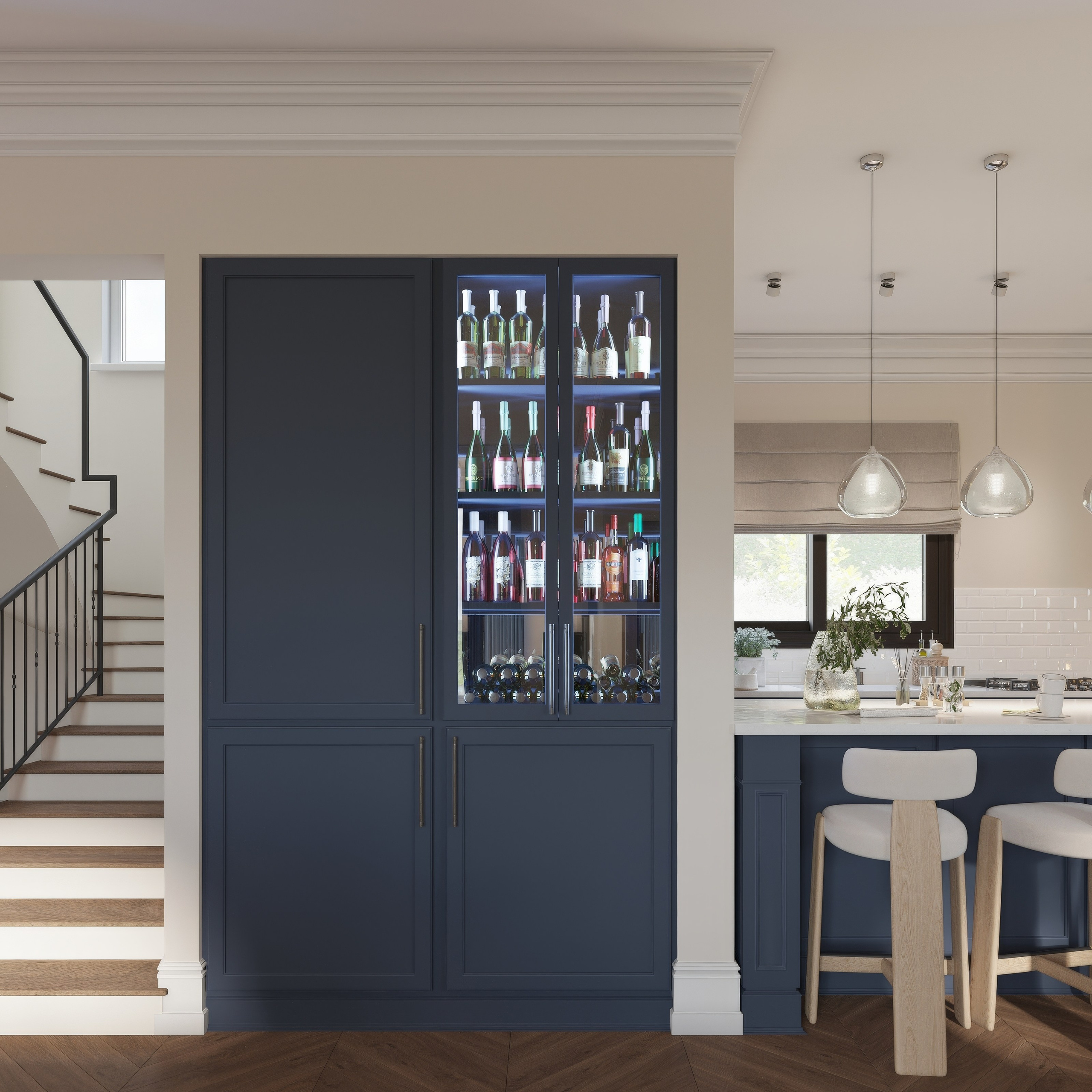 Интерьер кипр, дизайн частного дома, визуализация интерьера, 3D визуализация, уютный интерьер, современная классика, тёплая палитра. 3Д Визуализация Интерьера и Архитектуры