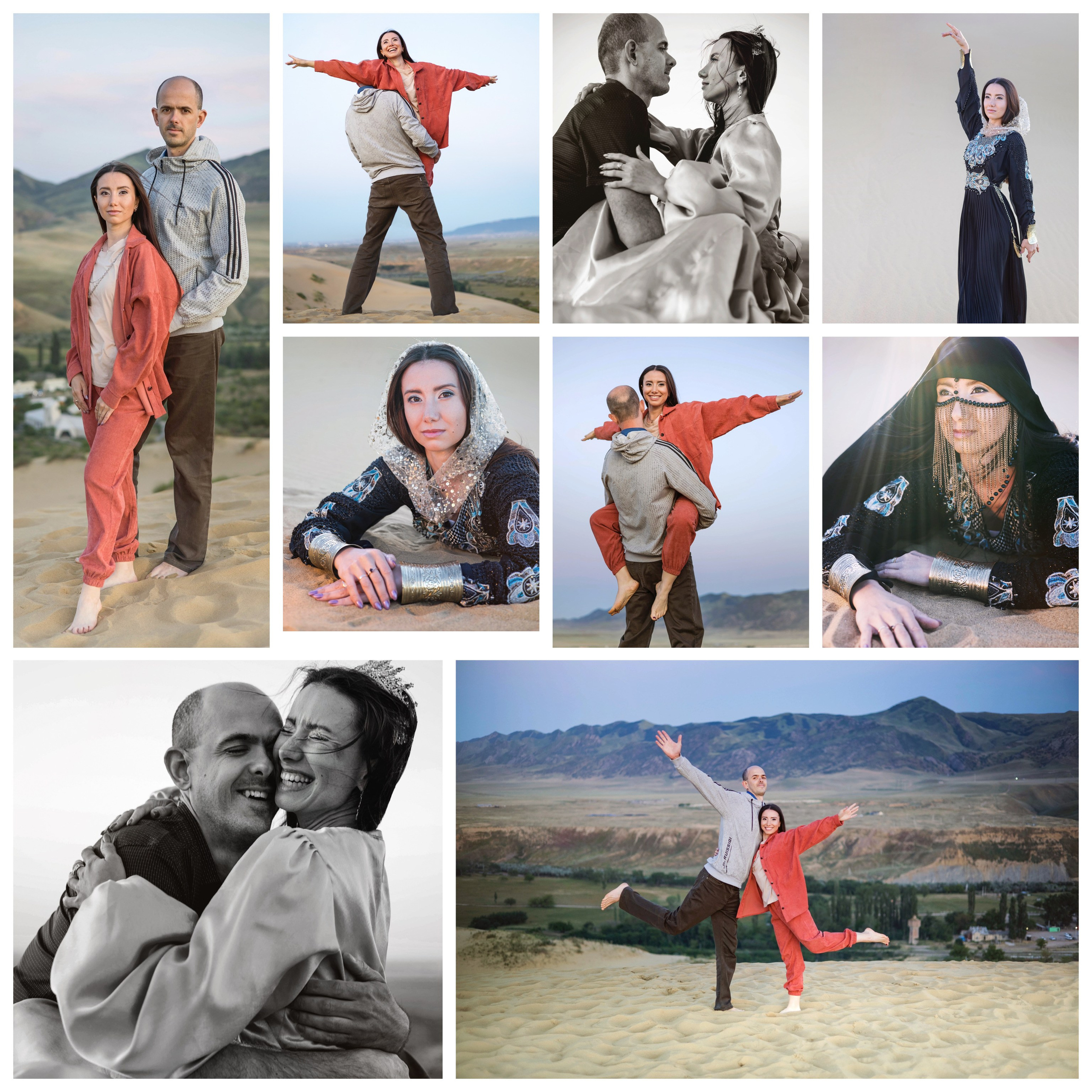 Фотосессия на бархане. Фотограф Дагестан | Лошади | Этноплатья | Туры