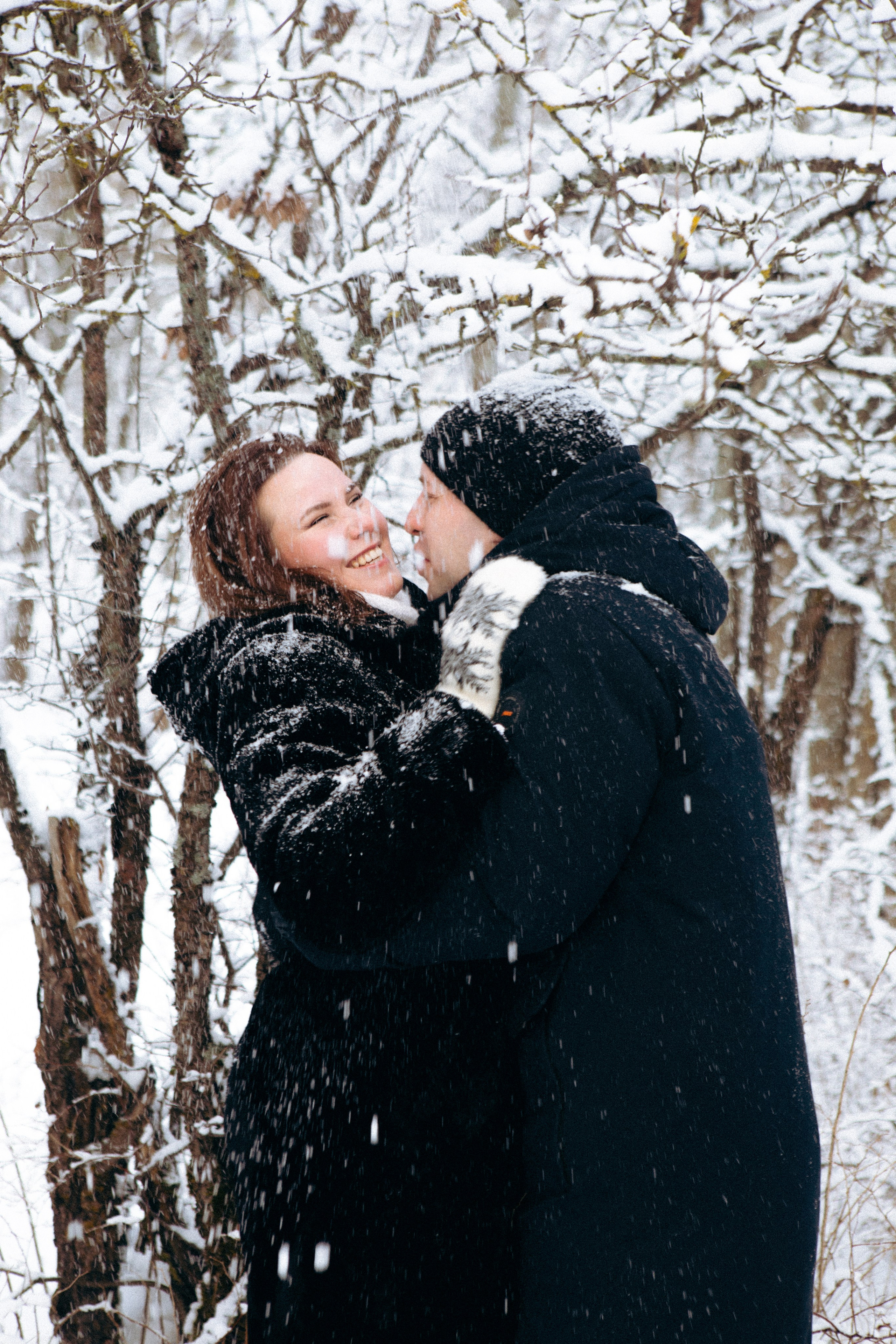 Лавстори в зимнем лесу. Портретный фотограф в Иванове Ольга Гуральник