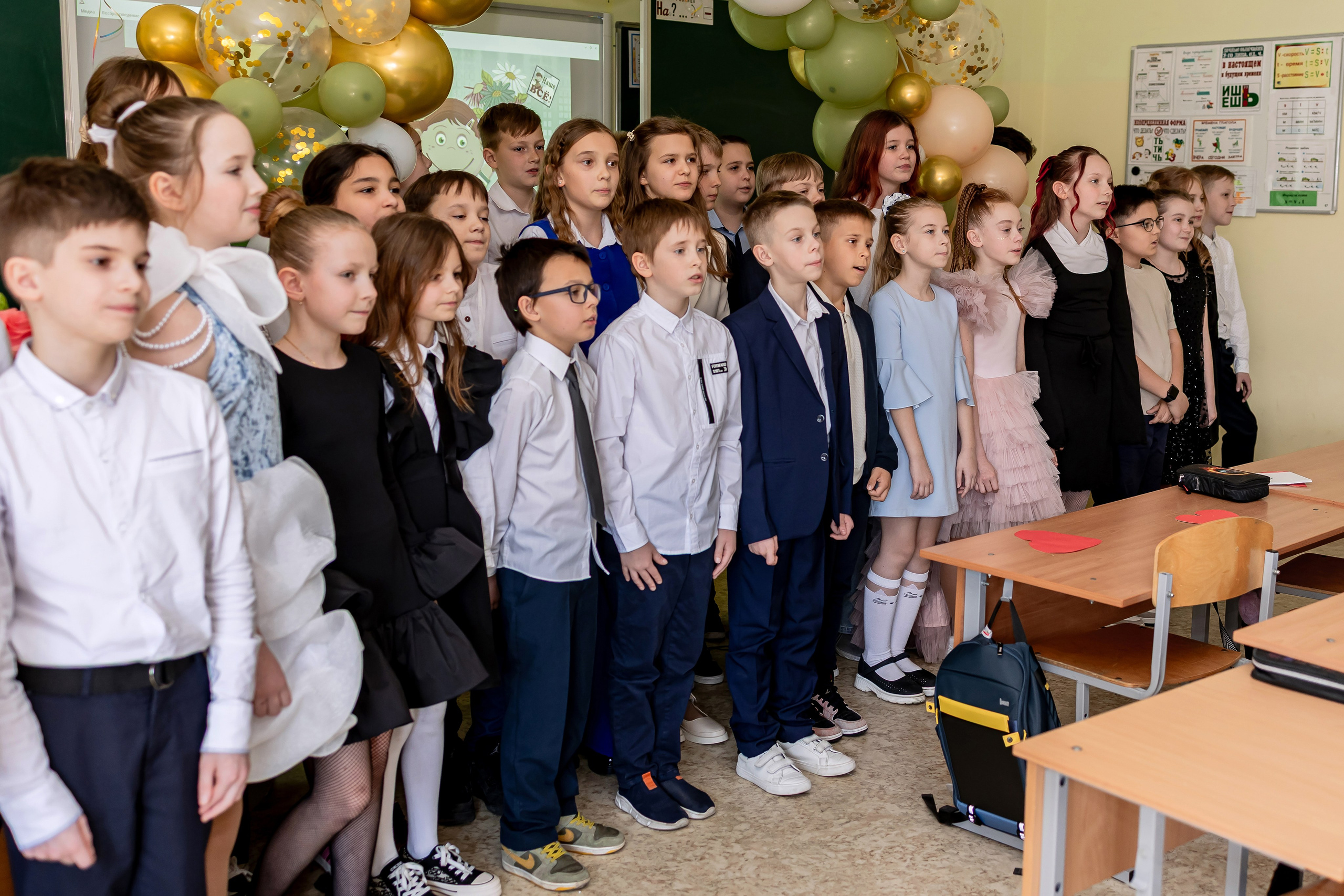 Выпускной в начальной школе в классе. Фотограф и видеограф Москва. Свадебный фотограф, видеограф. Выпускные альбомы. Оживающие альбомы