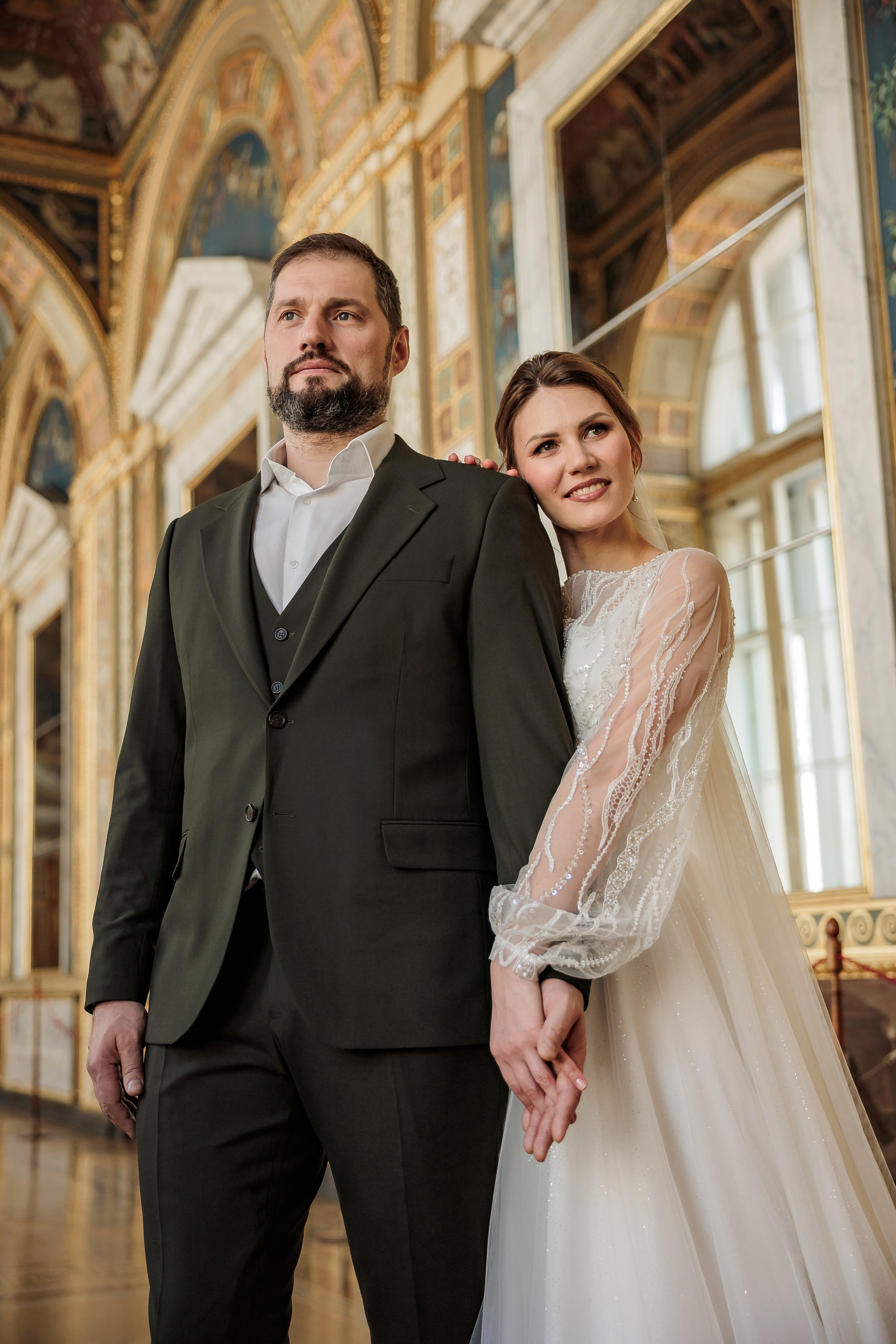 Свадебная фотосессия в Эрмитаже — заказать в Спб