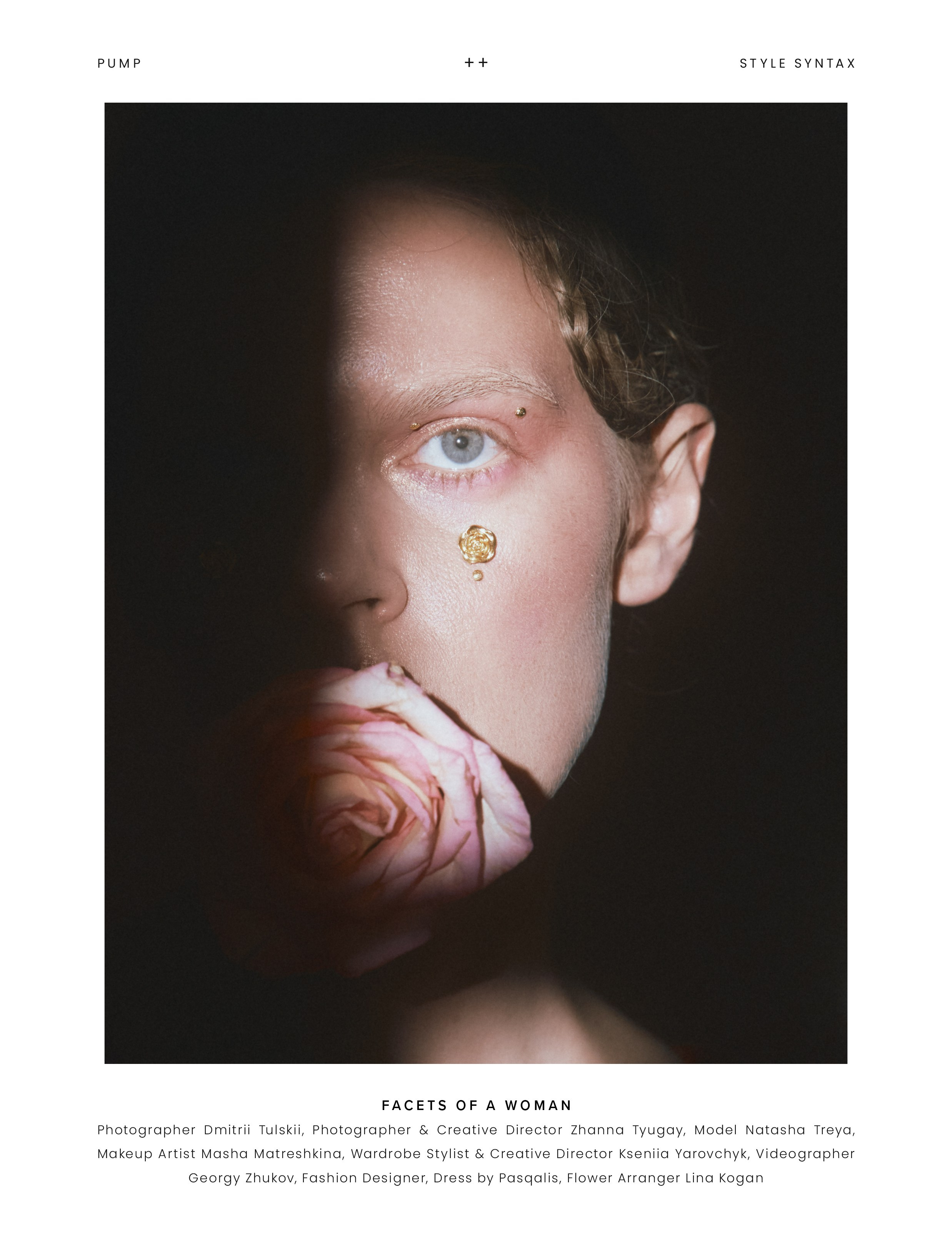 FACET OF A WOMEN. THE PAINTED MUSE. EDITORIAL. JULY 2026. Zhanna Tyugay is a fashion photographer, visual artist and film maker based in Novi Sad
