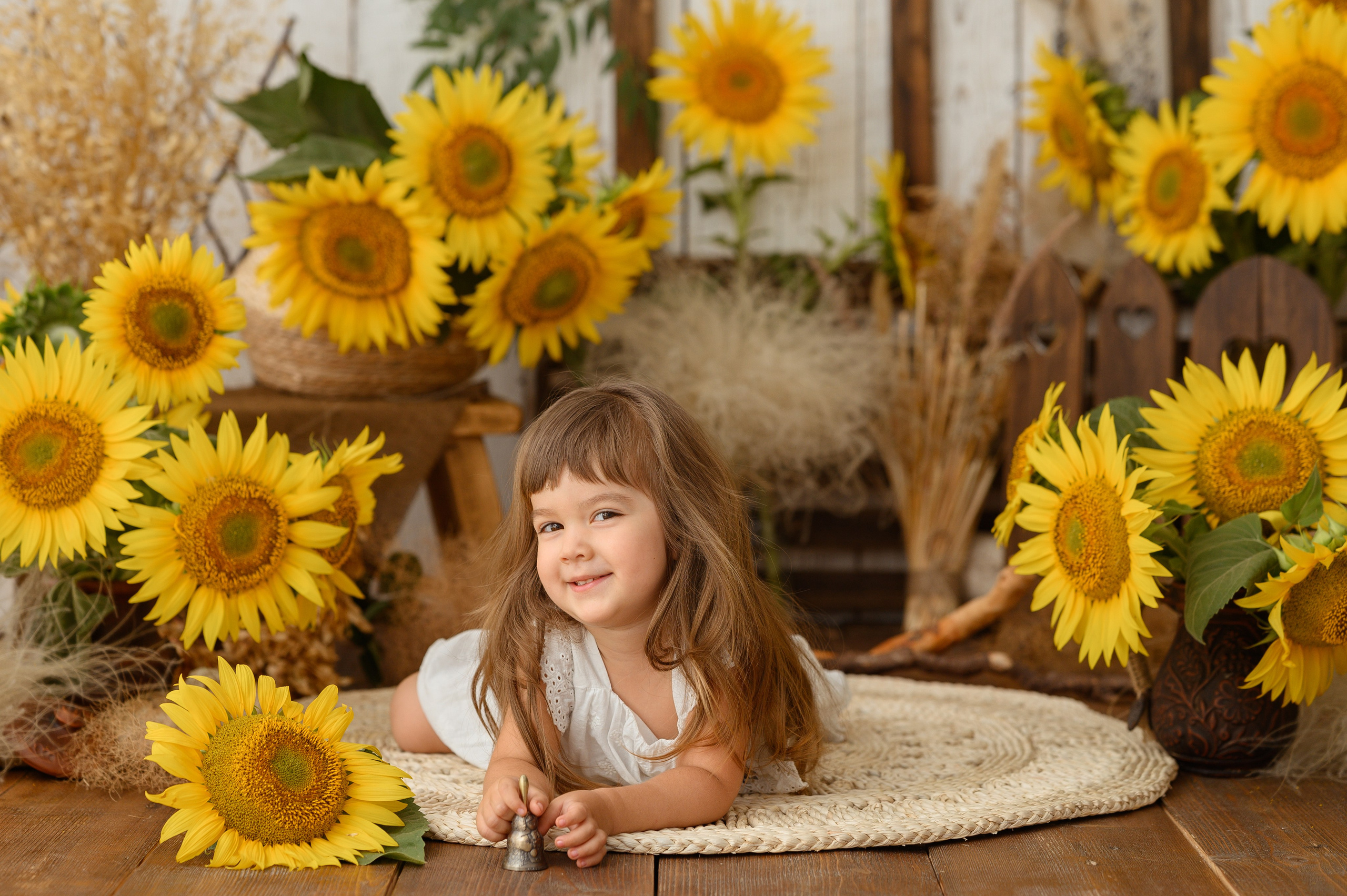 Альмина и подсолнухи. Детский и семейный фотограф Ирина Гладких