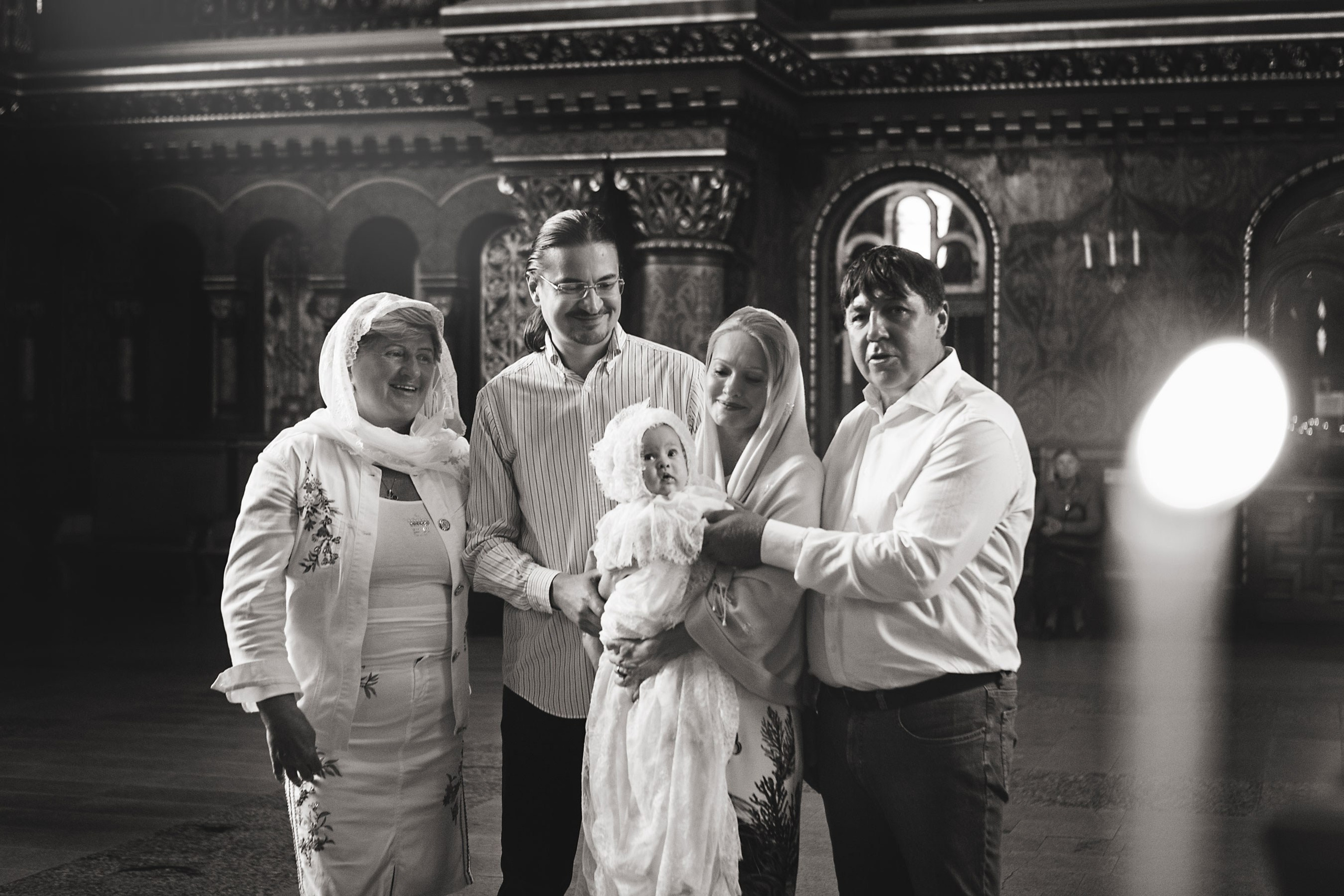 Фотосессия крещения новорожденных