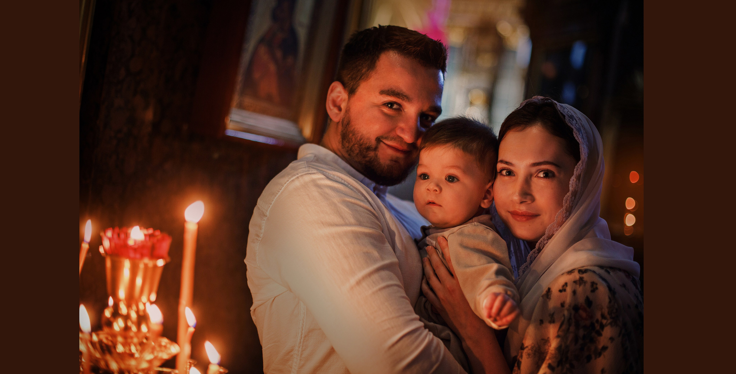 Фотосессия крещения новорожденных