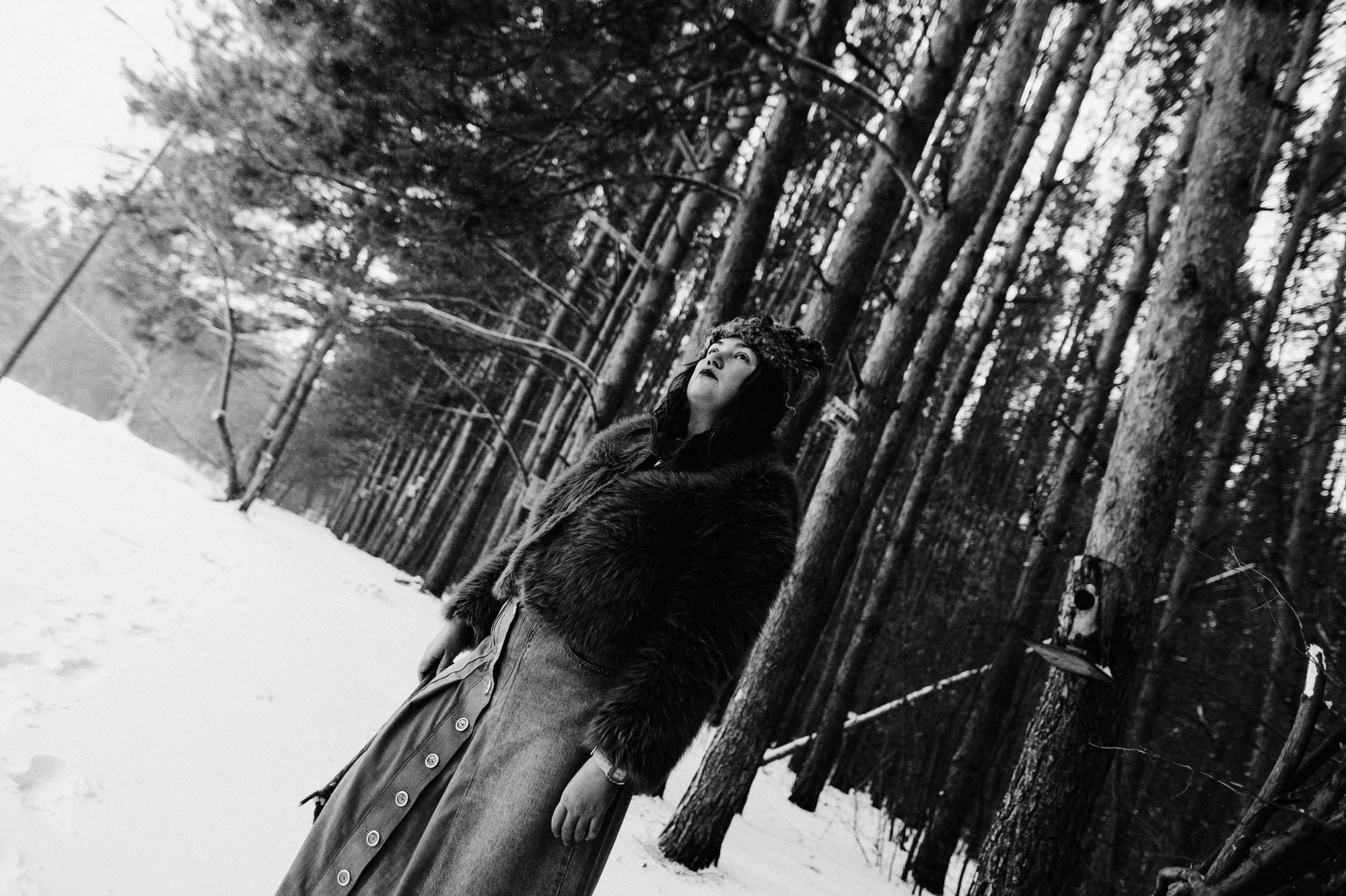 Зимняя фотосессия в Затюменском парке (Тюмень) | Художественная съемка от Daria Mars. Портретный фотограф Тюмень Дарья Мустафина