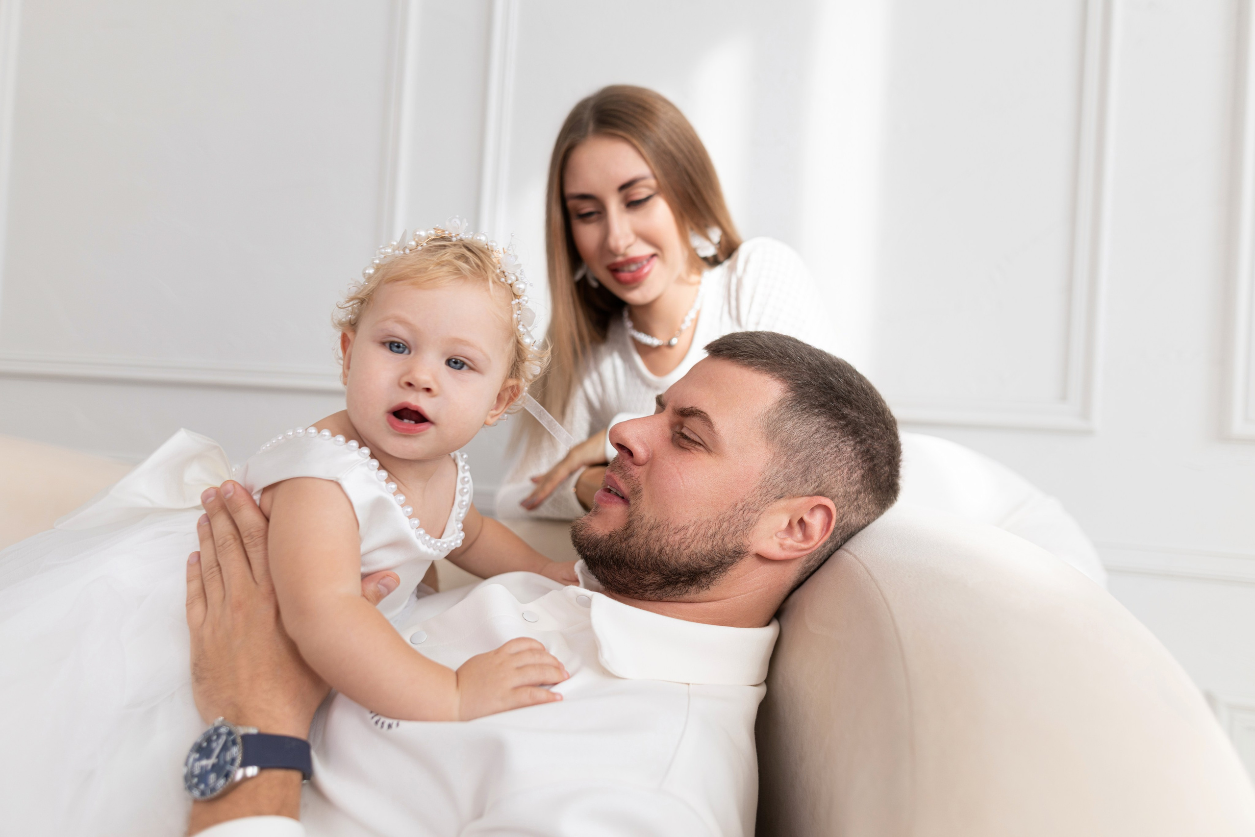 Семейная съемка для Яны и Дани в интерьере. Дмитрий Шульгин, портретный фотограф в Воронеже