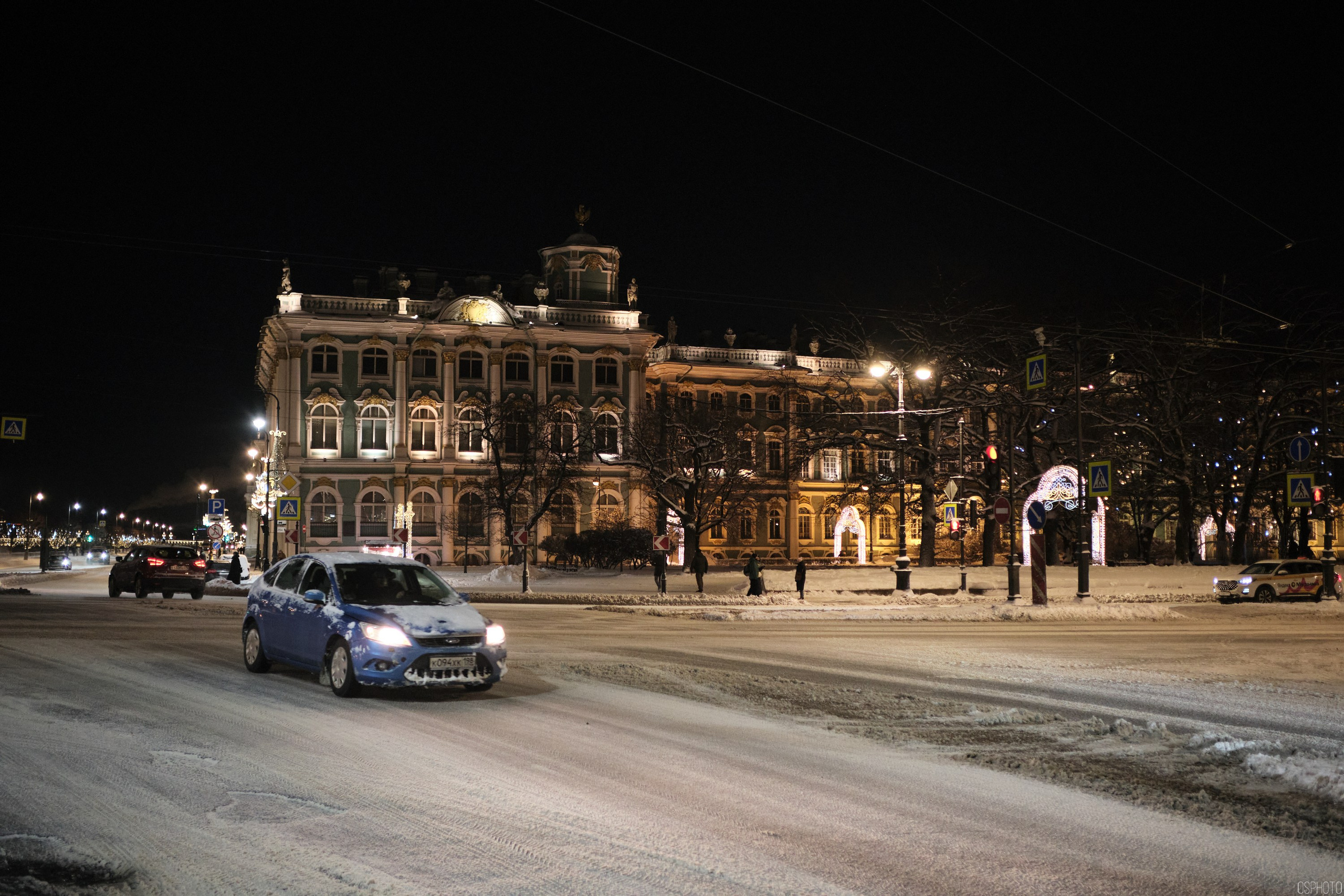 Снег и туман в Санкт-Петербурге. Фотографъ Сергѣевъ. Поймать мгновеніе