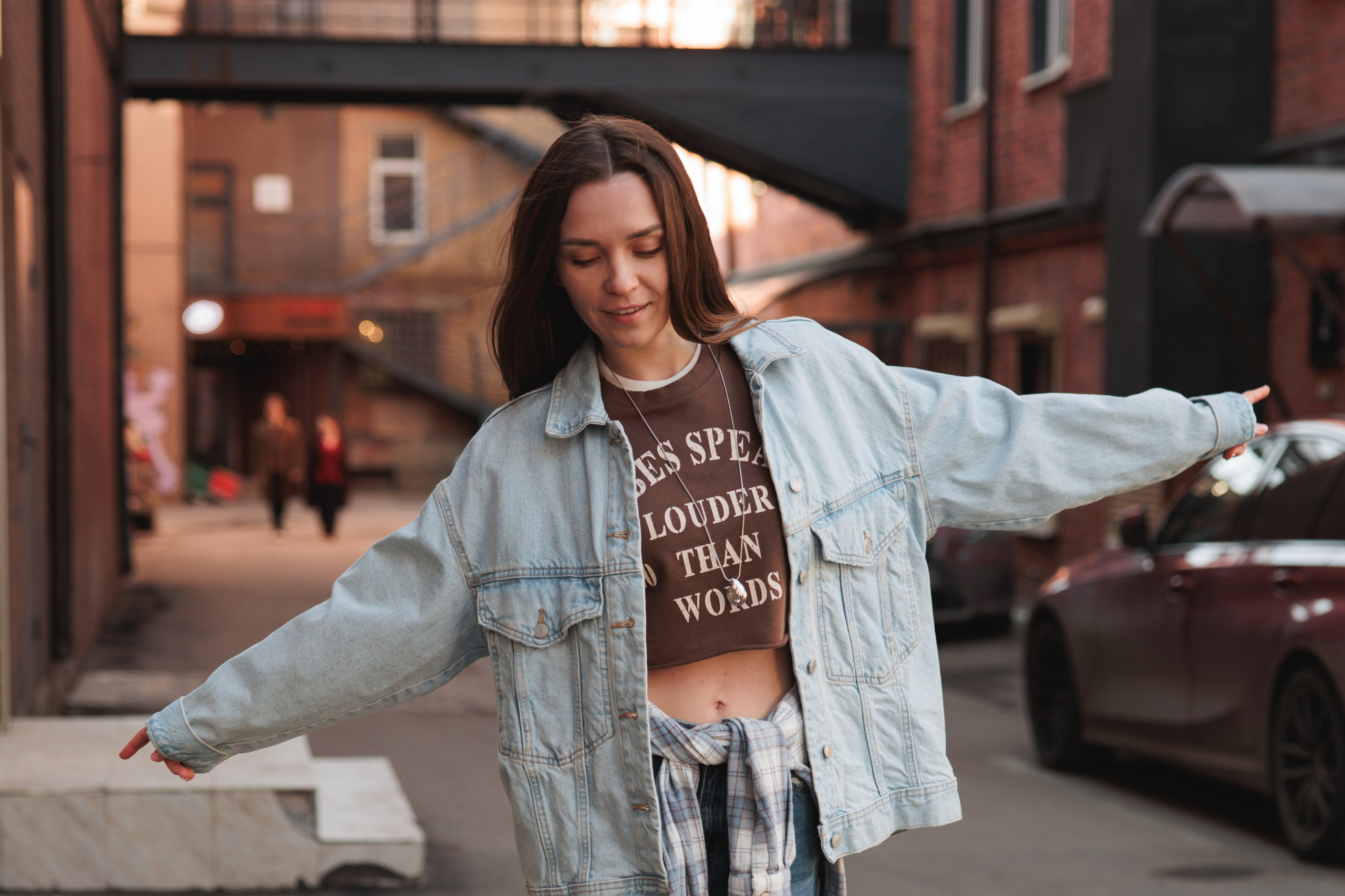 Стильная уличная фотосессия в Москве. Фотограф Москва Карпова Евгения