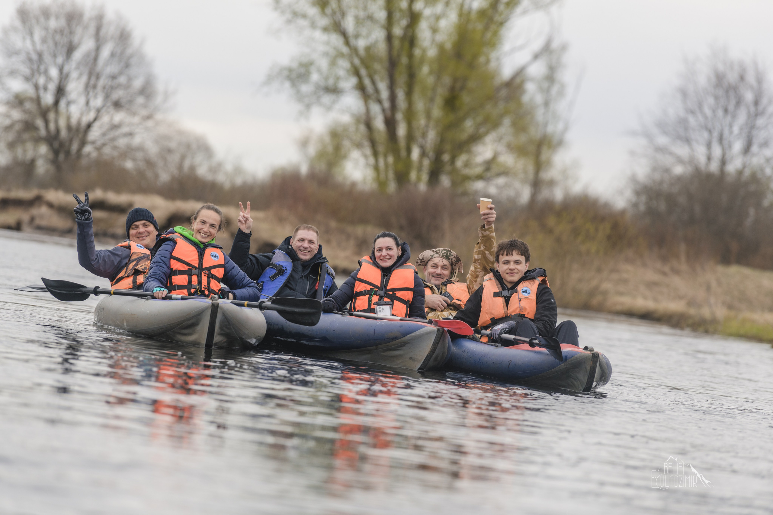 Сплав по реке Тремля 11 апреля 2026 года. Репортажный фотограф Владимир Беляй