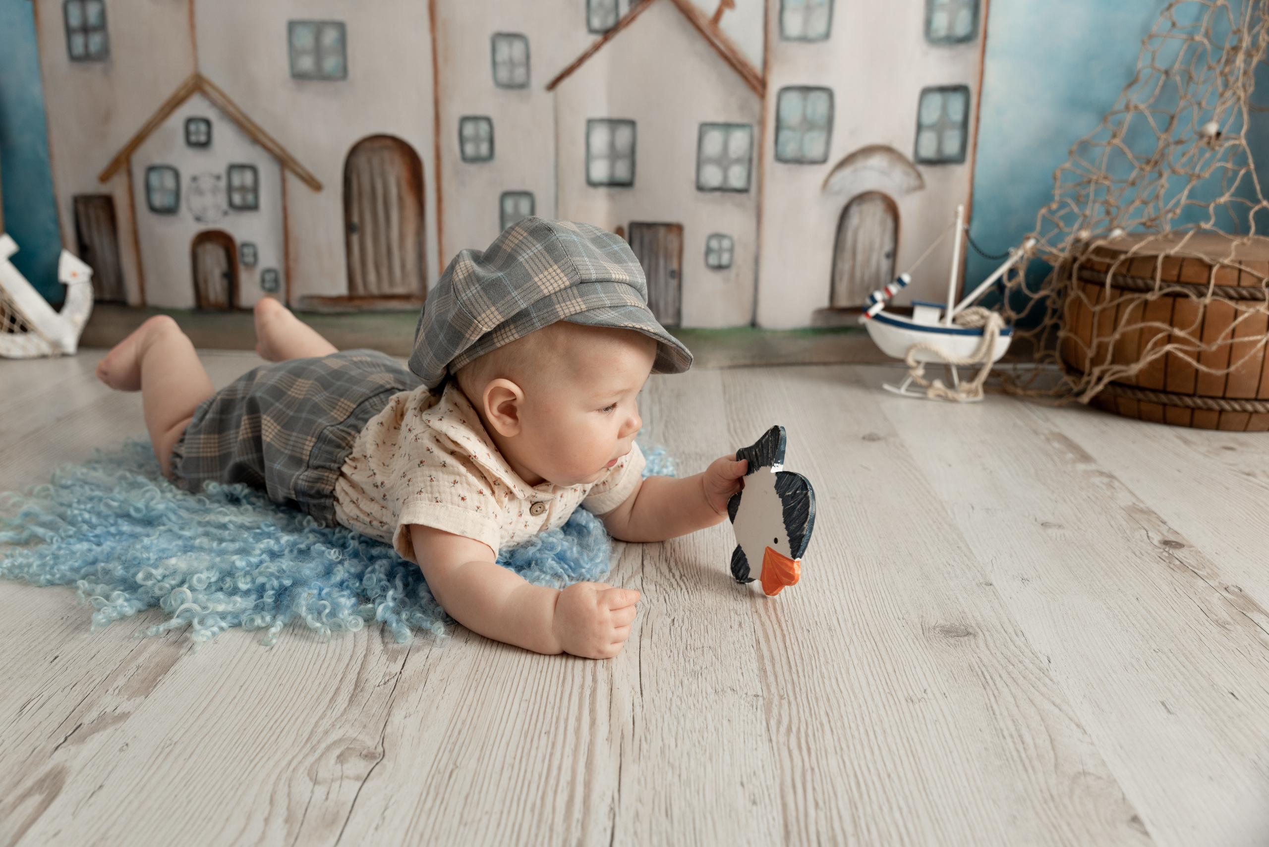 Вторая встреча с малышем Максимкой в его почти 7 месяцев. Фотограф новорожденных в Нижневартовске Лара Курдюкова