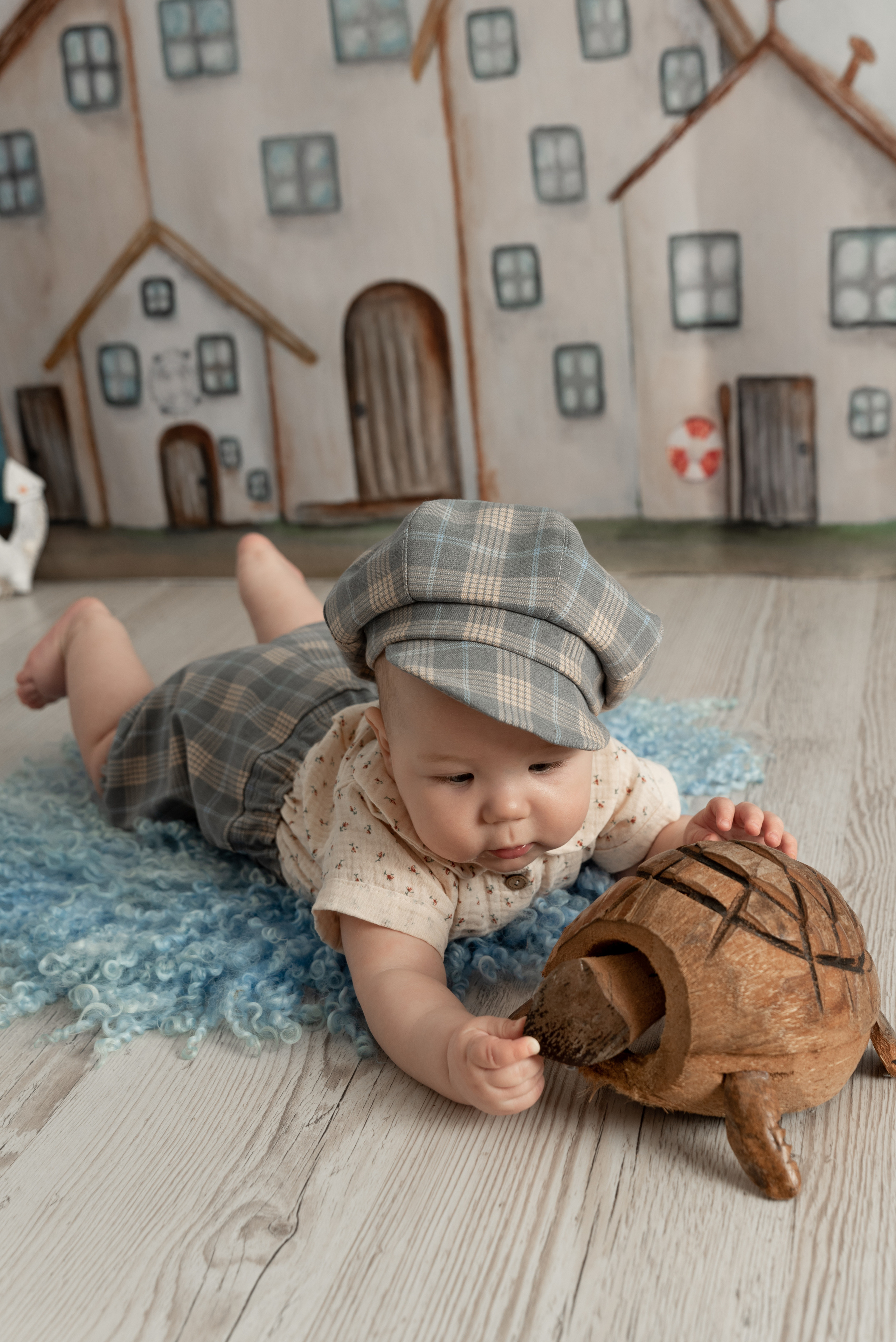 Вторая встреча с малышем Максимкой в его почти 7 месяцев. Фотограф новорожденных в Нижневартовске Лара Курдюкова