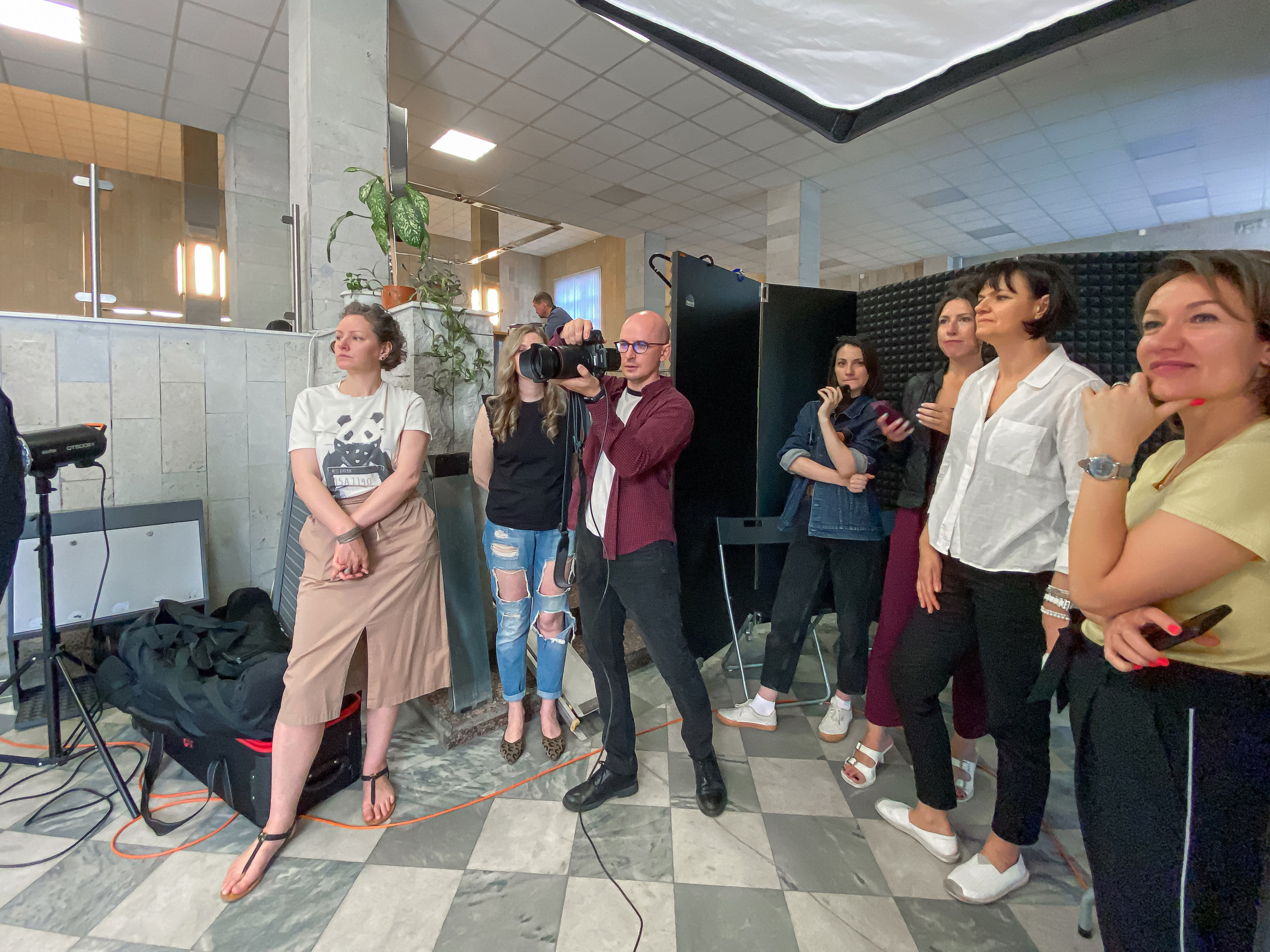 Фотосъёмка рекламы с командой