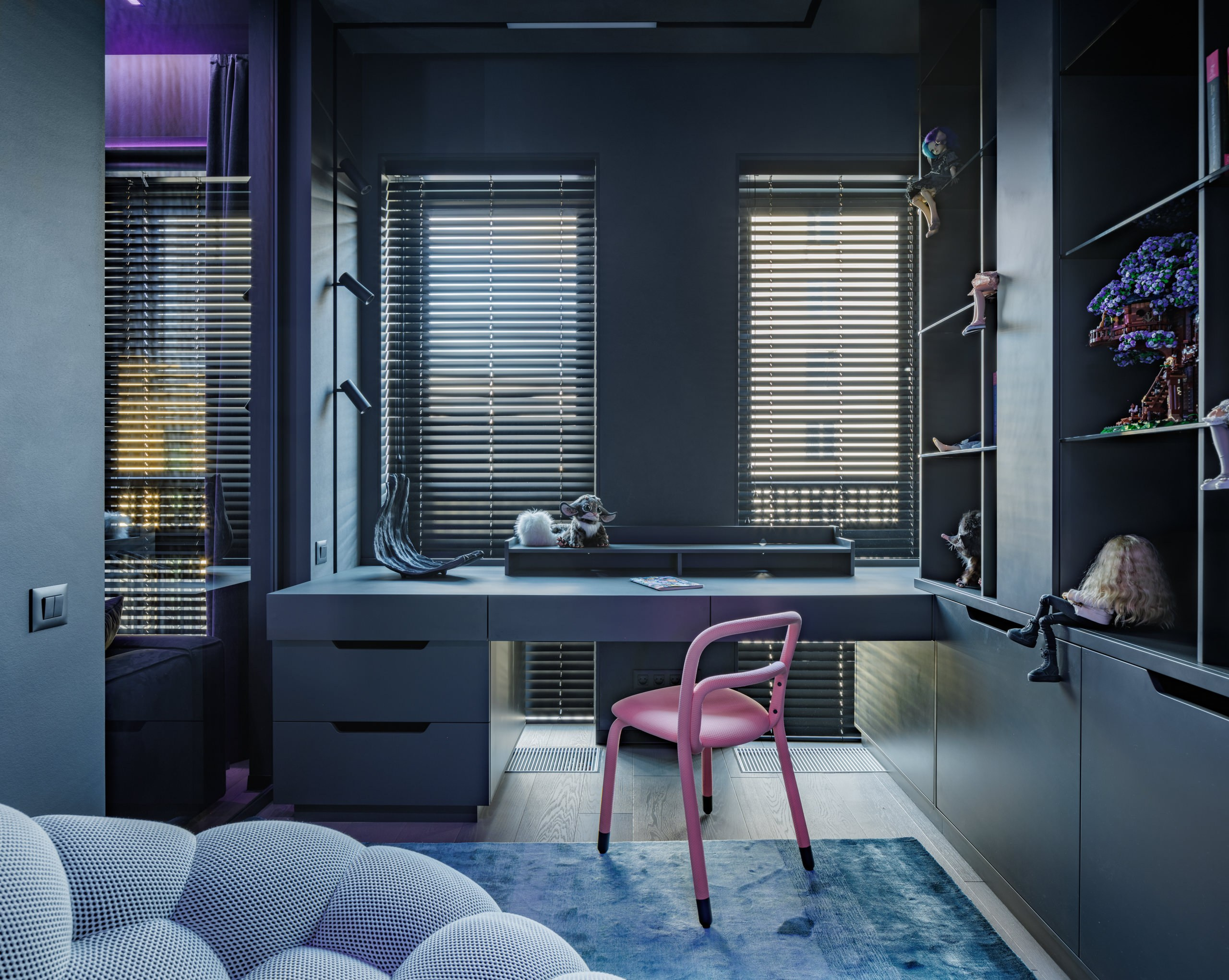 Неоновая квартира в ЖК "Мостман"Интерьерный фотограф Коваль Илья. Коваль Илья — Интерьерный и архитектурный фотограф