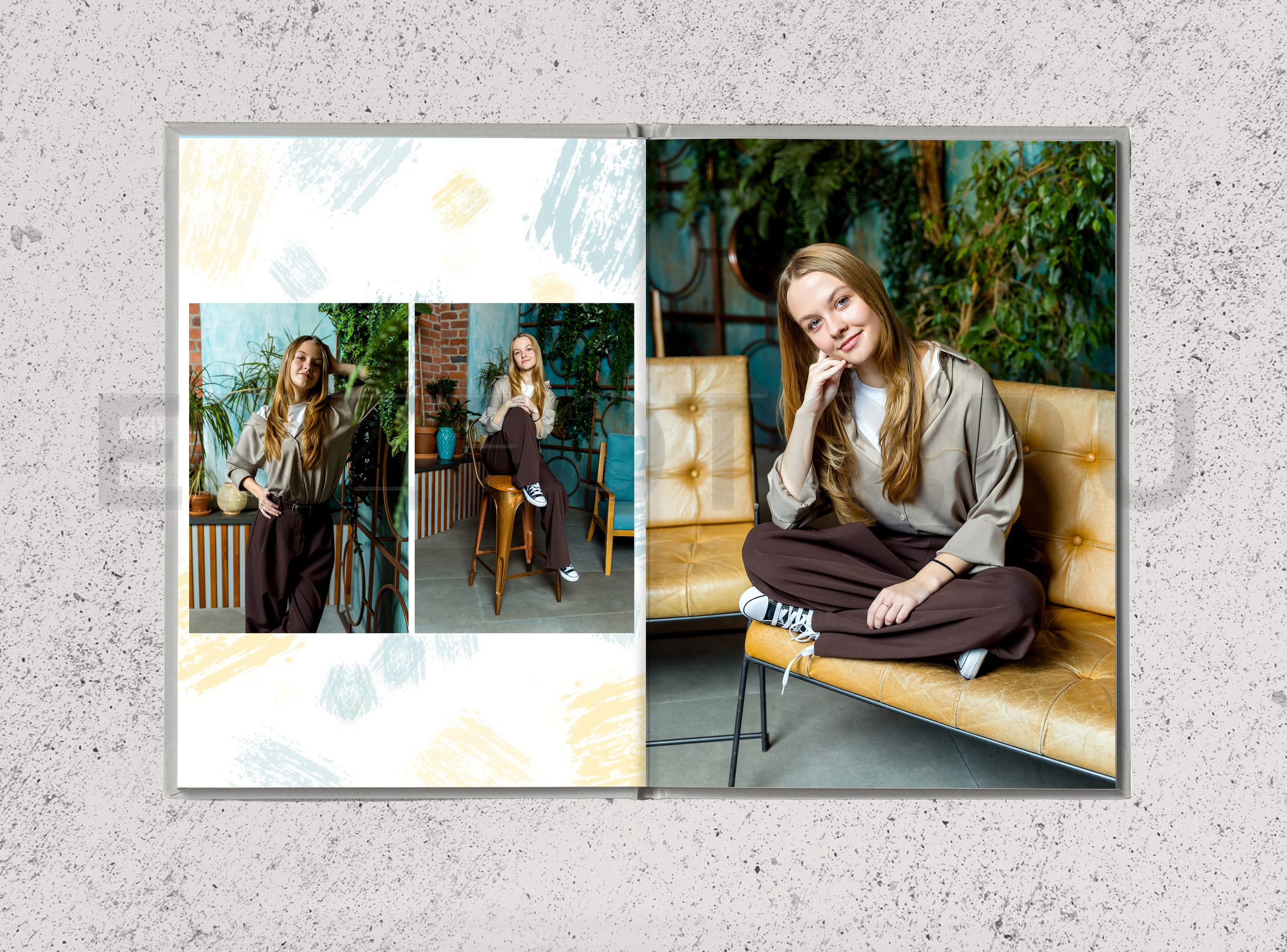 СТУДИЙНАЯ ФОТОКНИГА ВЫПУСКНИКА ШКОЛЫ 21×30 СМ 10 РАЗВОРОТОВ. Фотограф Екатерина Зайкова в Санкт-Петербурге