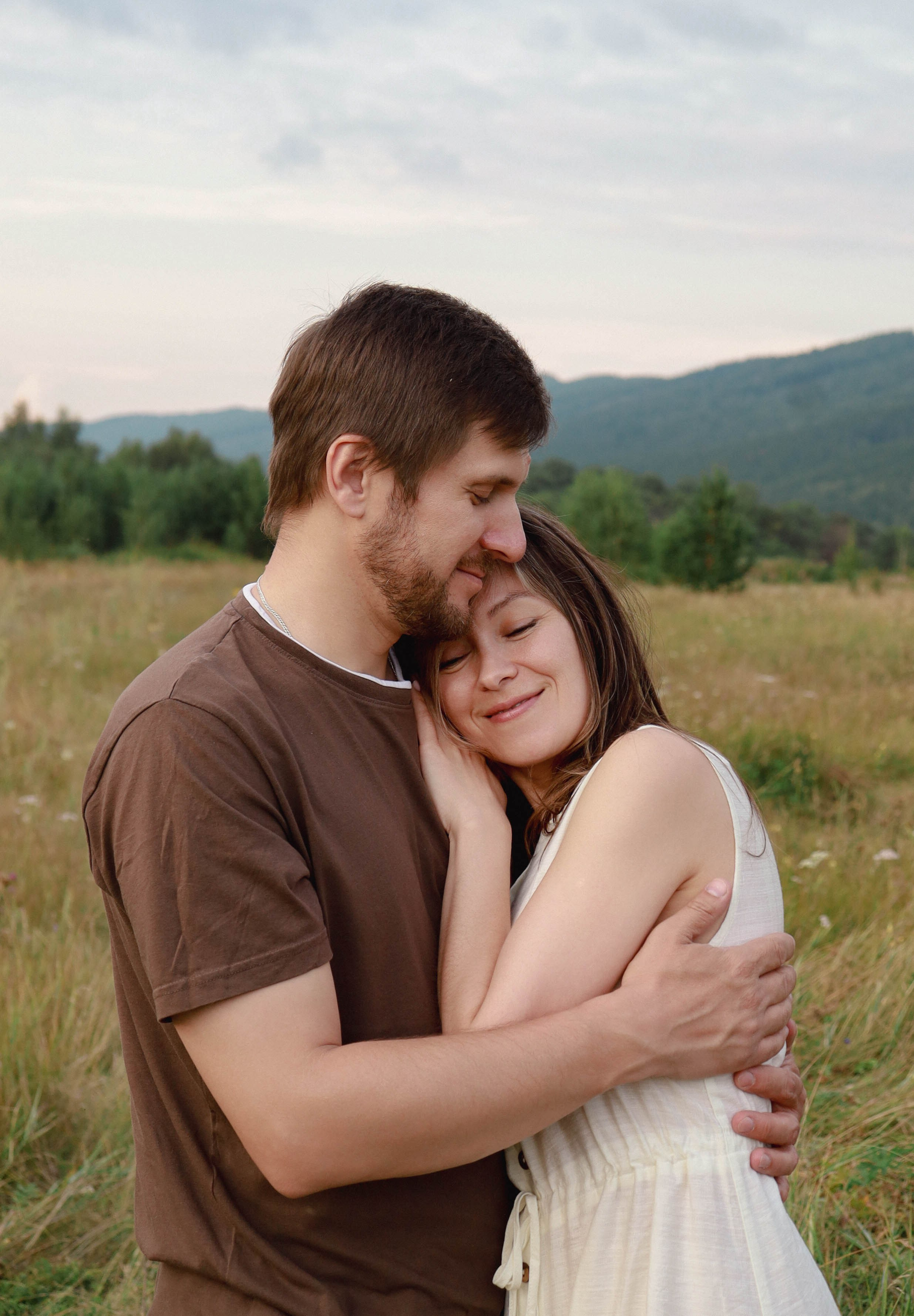 Семья в поле. Фотограф Александра Коновалова