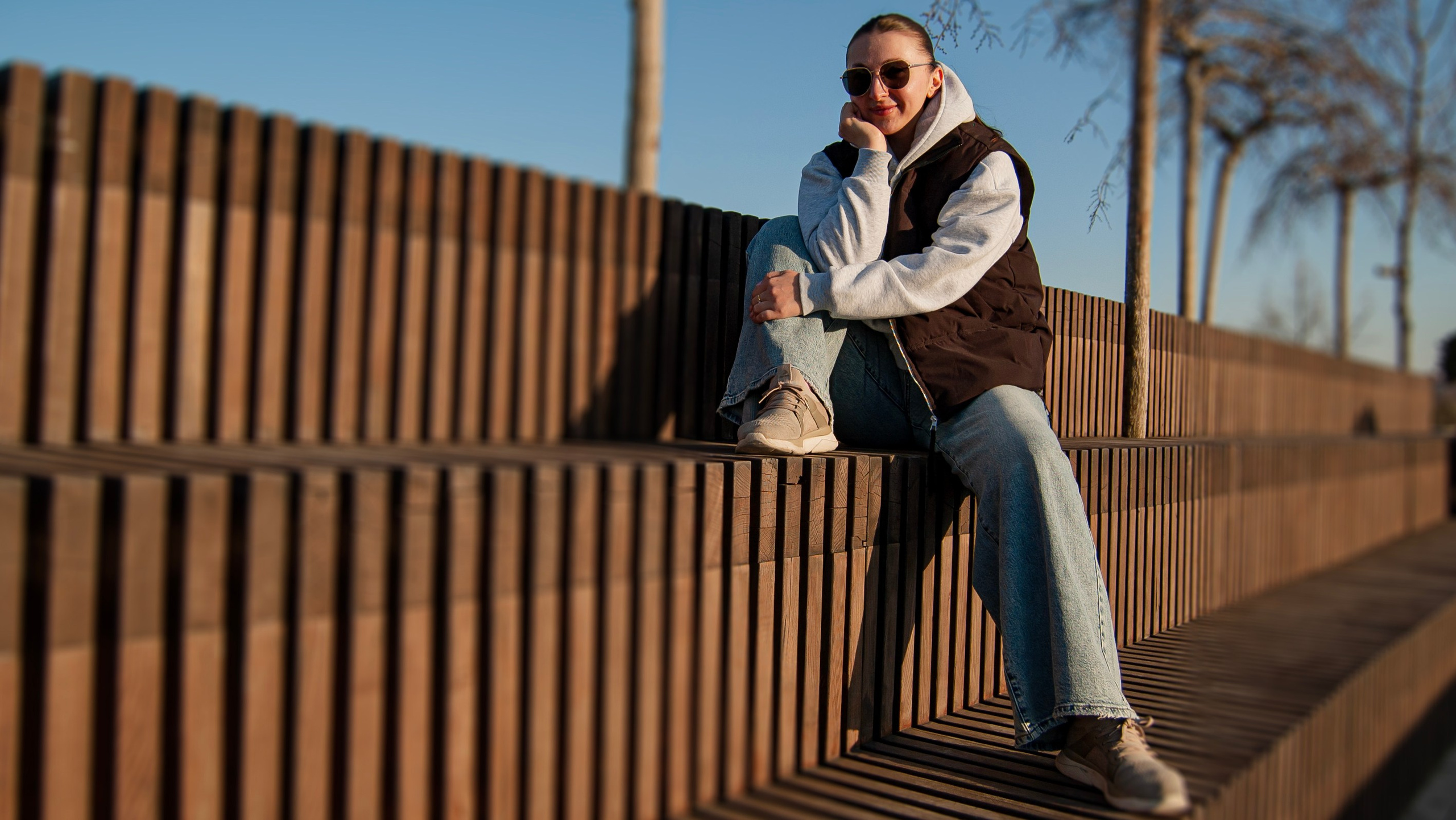 Портретная фотосессия для Леры в парке Галицкого в Краснодаре. Портретный фотограф в Краснодаре Слава Никитин