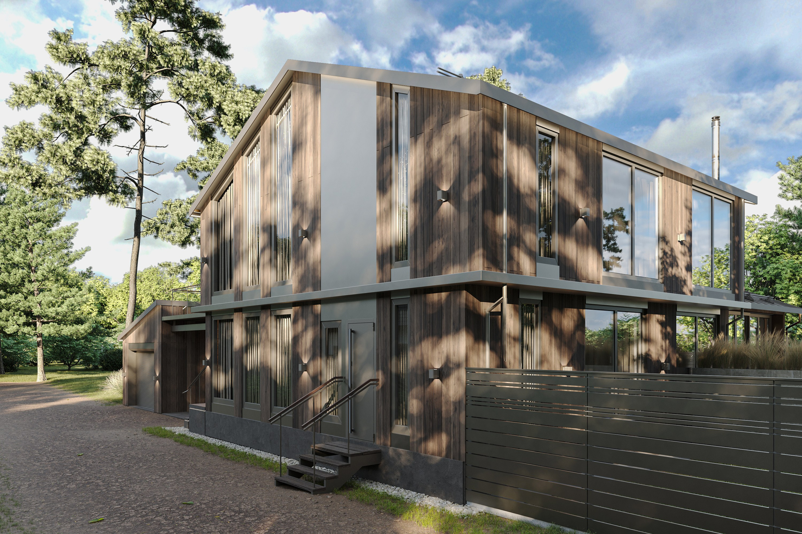 Реконструкция дачного дома из бруса. Дизайн интерьера и экстерьера в Санкт-Петербурге Яна Емельянова