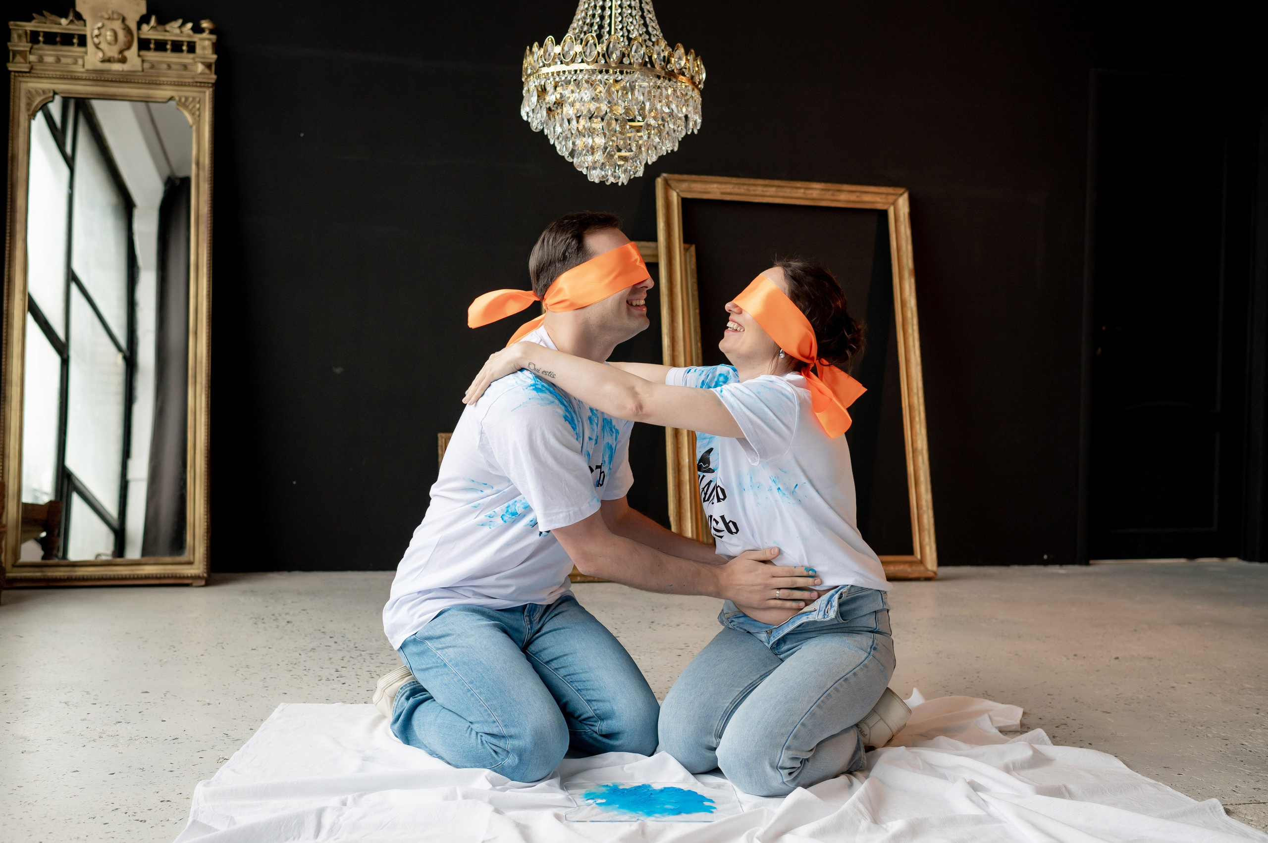 Беременность в красках и необычное гендер-пати. Портретный, семейный и свадебный фотограф в Санкт-Петербурге и в Пушкине Ширяев Денис