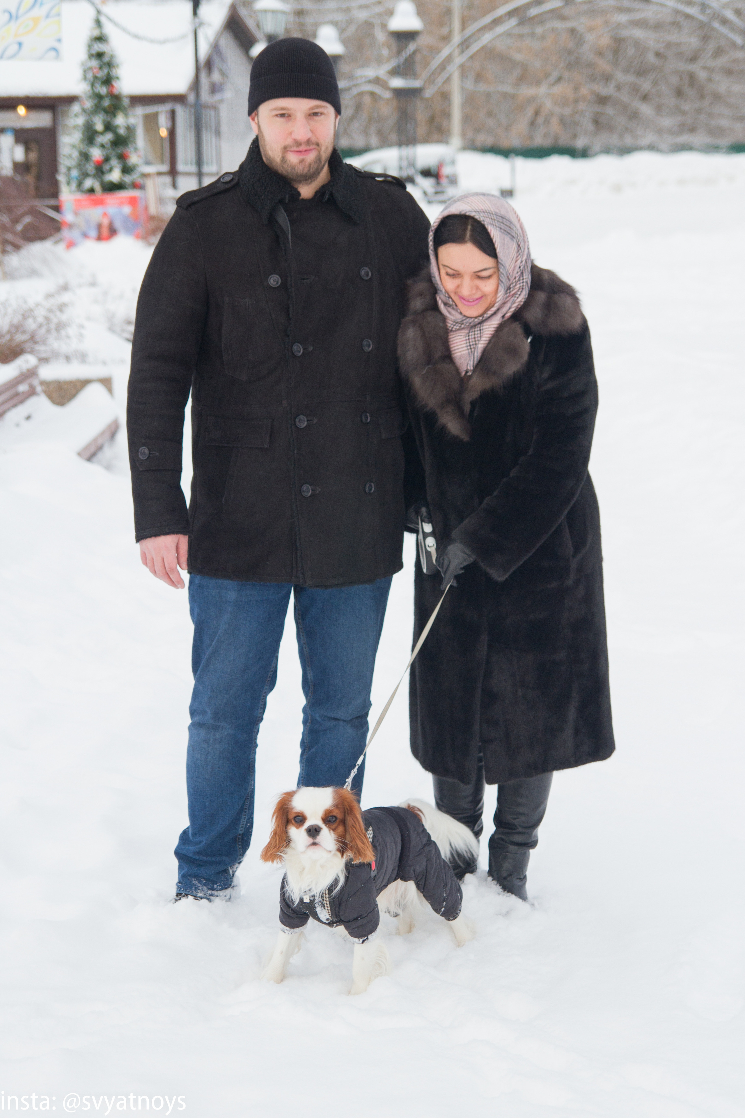 Фотосессия Людмилы, Алексея и Симбы. Портретный и свадебный фотограф в Москве Сергей Святной