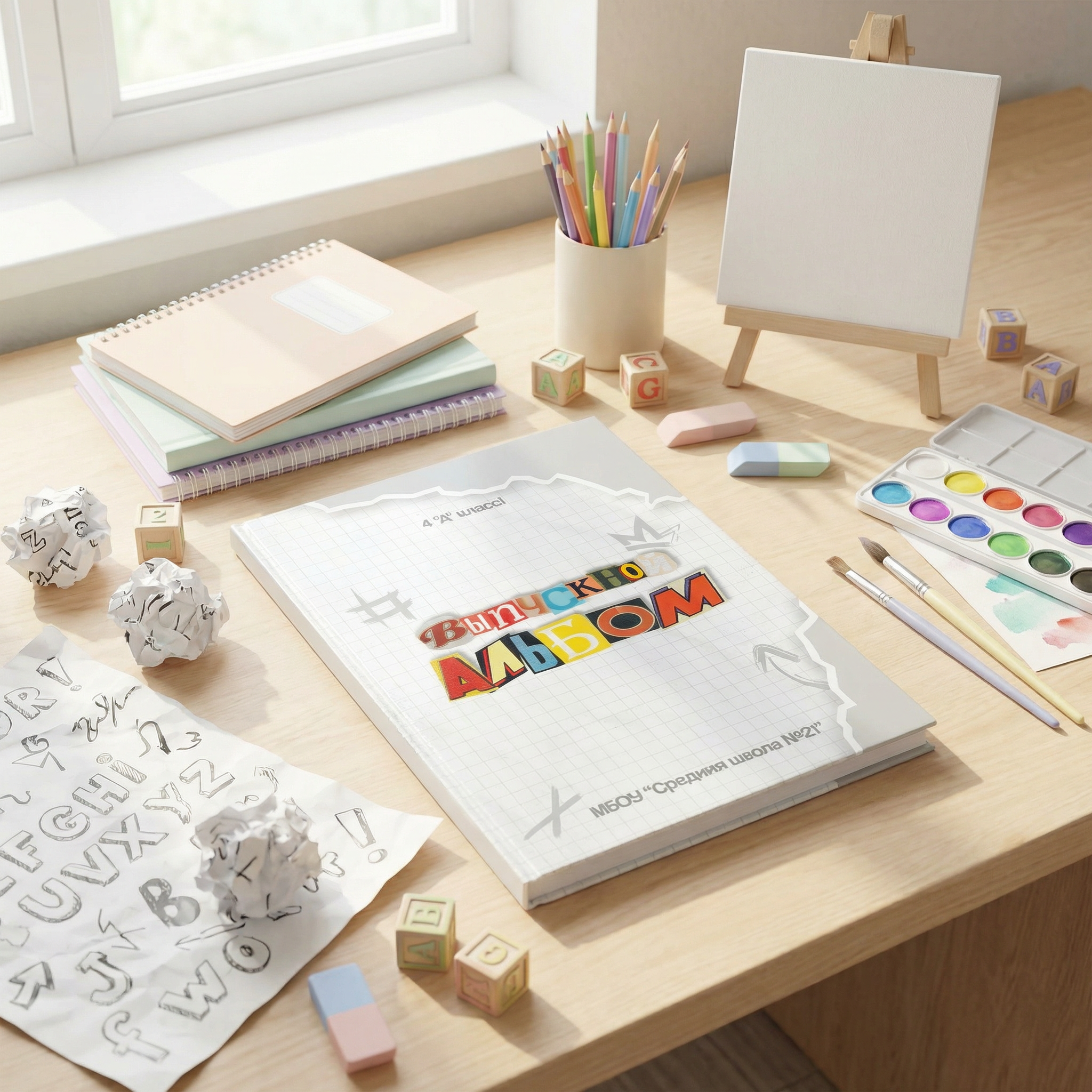 Создание Mock-up. Дизайны, psd шаблоны школьных и выпускных альбомов и обложек