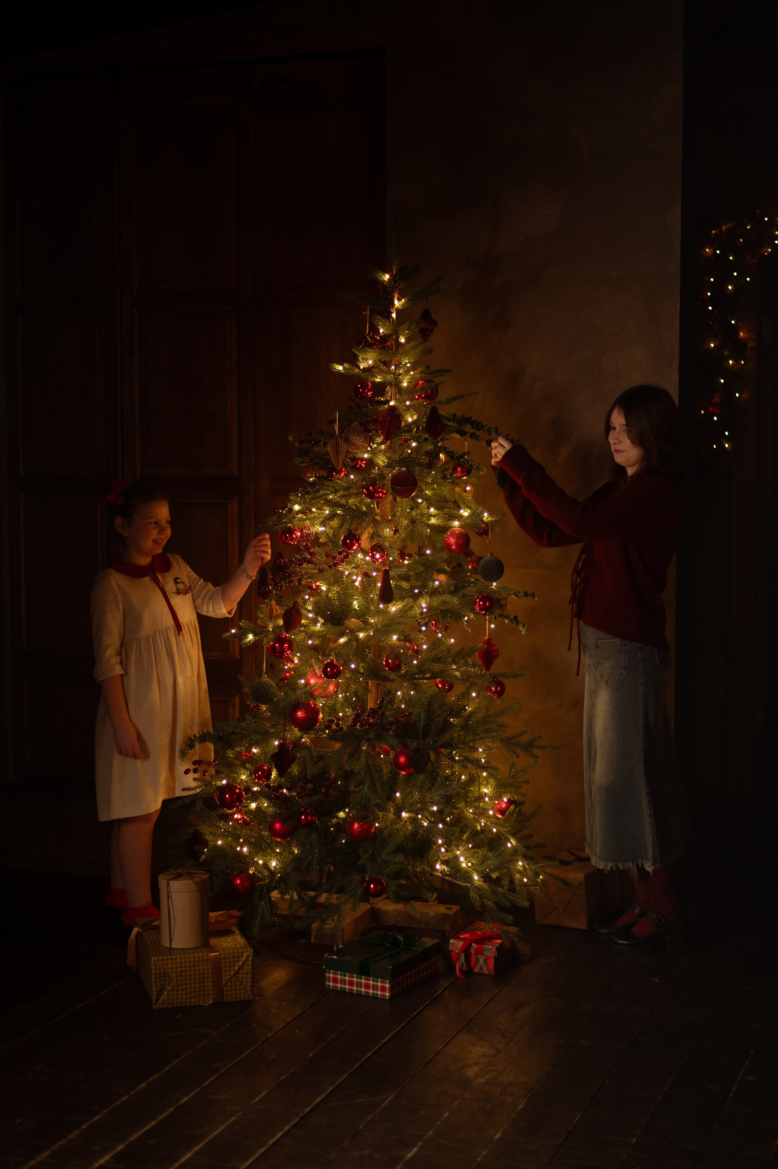 Новогодние студии, Новогодние залы для фотосессии в Санкт-Петербурге. Новогодние семейные фотосессии в СПб. Женский фотограф Санкт-Петербург Александра Колий