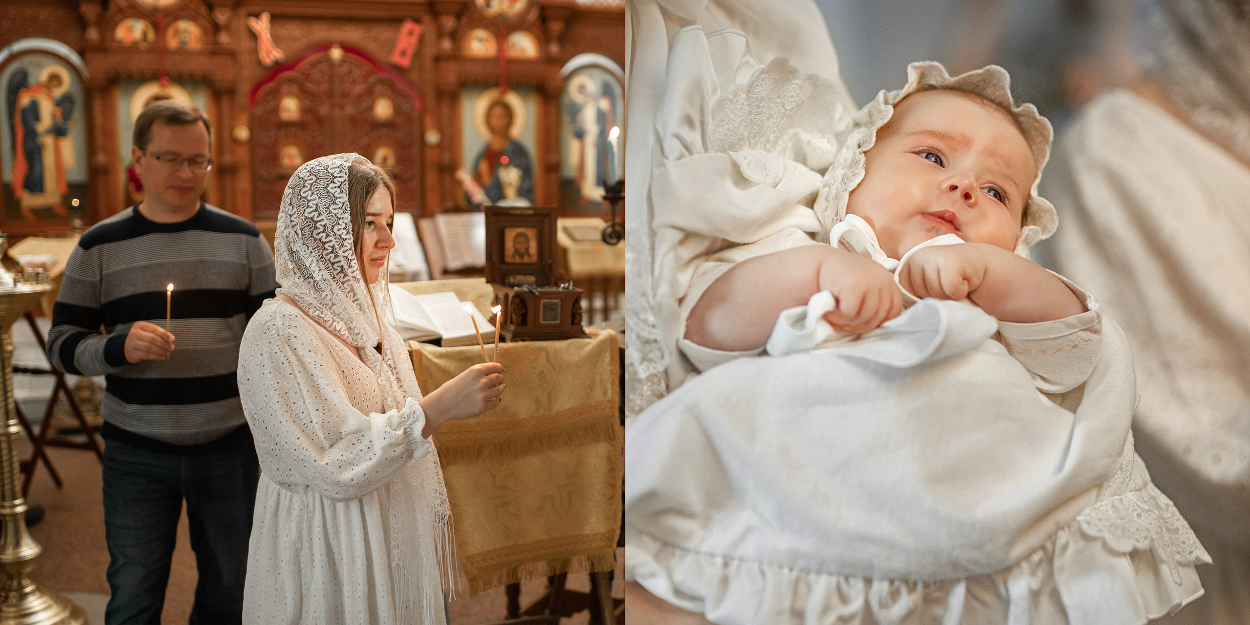 Фотокнига Крещение Марии. Детский и семейный фотограф в Москве Вера Орлова