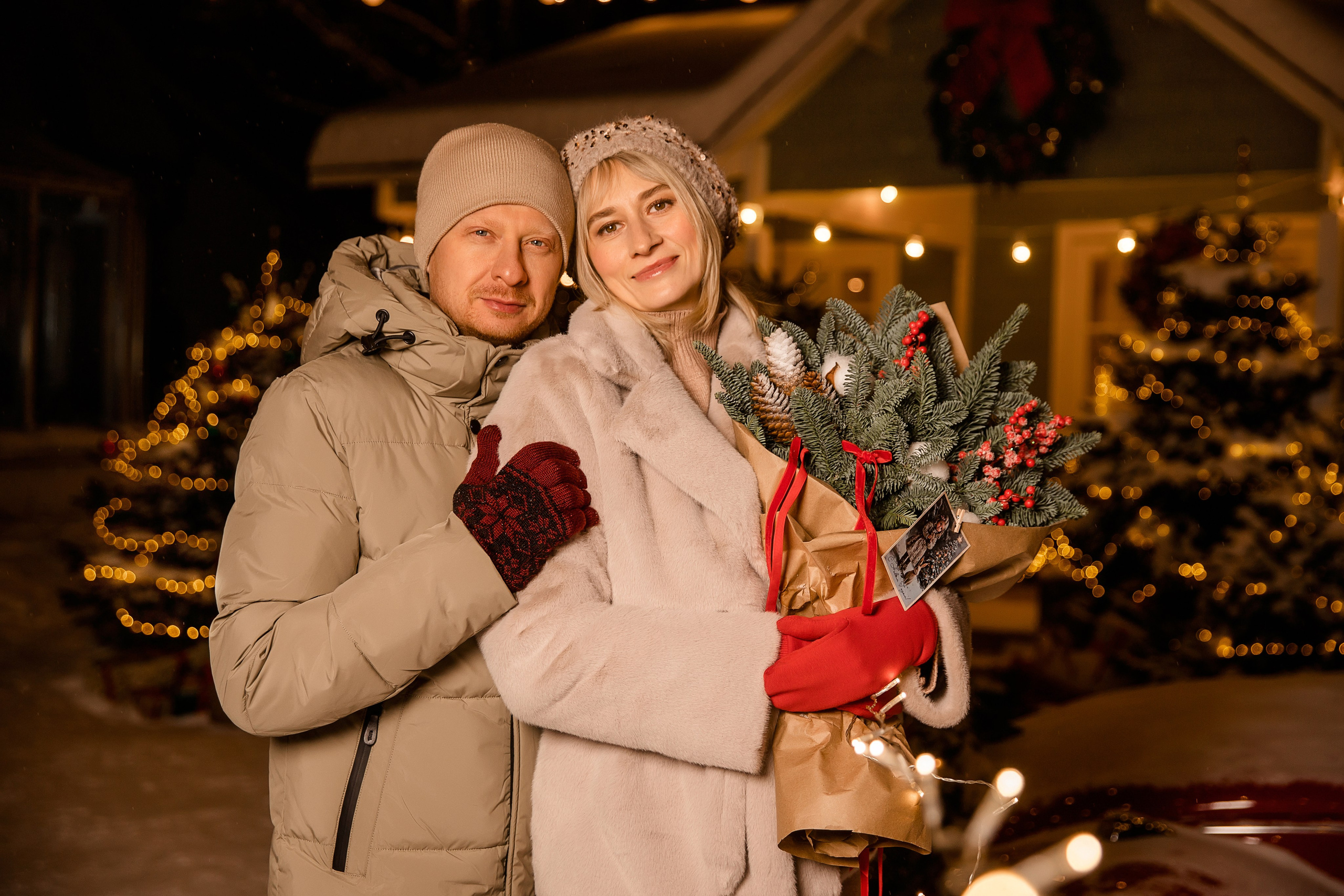 Новогодние фотосессии — уличные локации. Семейный и детский фотограф в Москве Вера Ускова