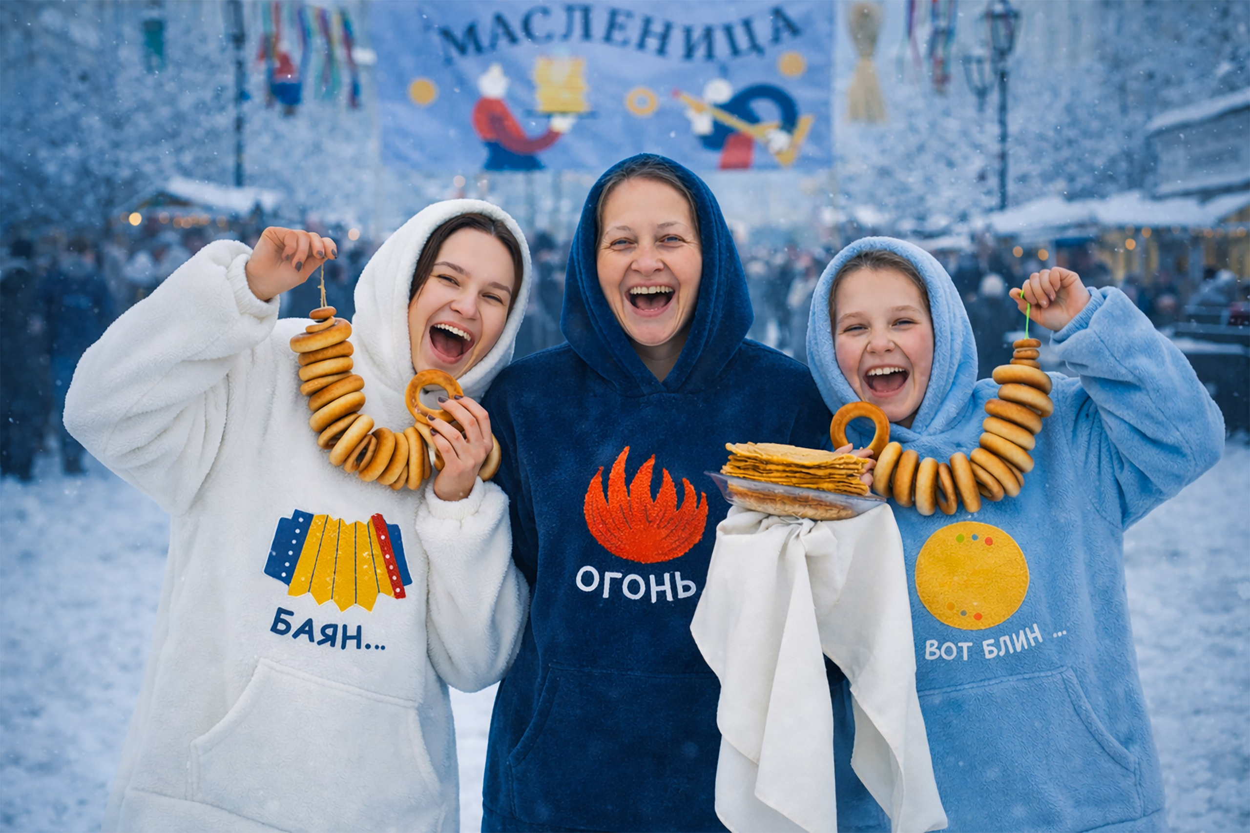 МАСЛЕНИЦА. Айдентика мероприятия. Олеся Бакулина, графический дизайнер, иллюстратор