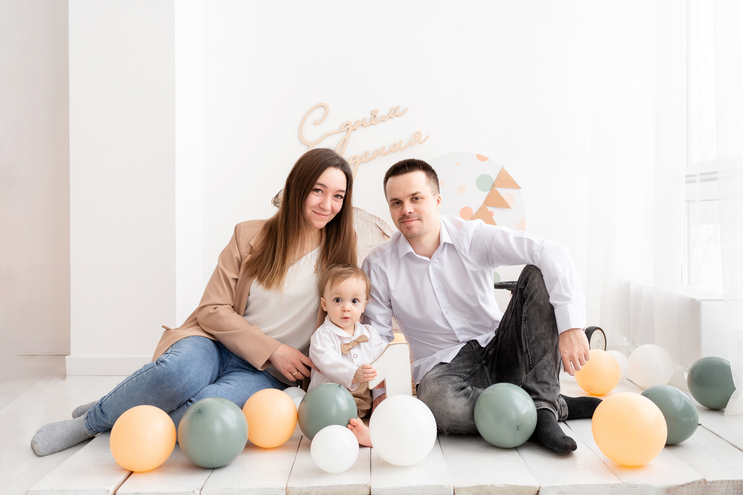 Фотосессия на годик для Жени. Детский фотограф новорождённых в Барнауле Ксения Хомкина