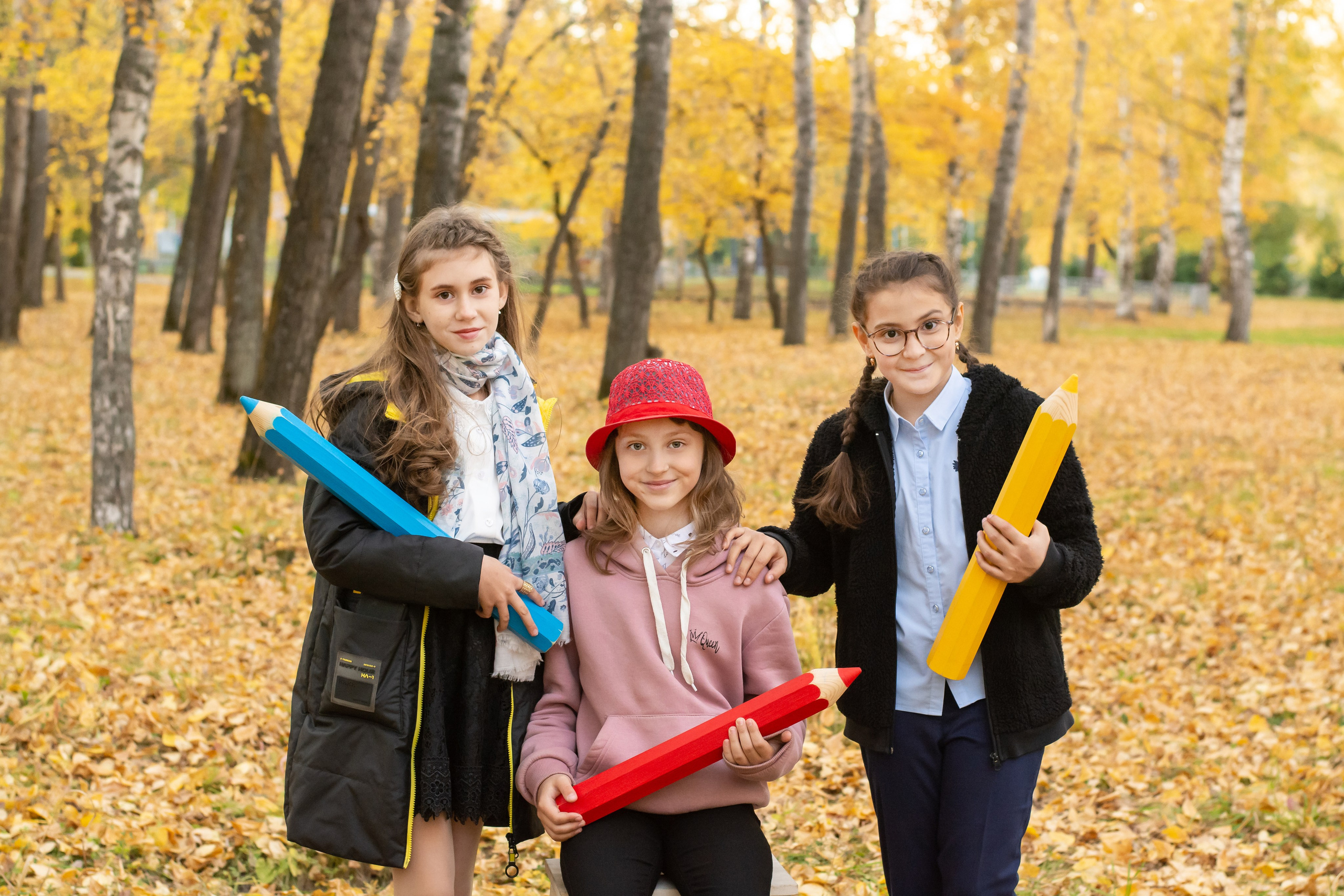 Фотосессия осенью для 4 класса. Выпускные альбомы Юрга — Фотограф Светлана Тихонова