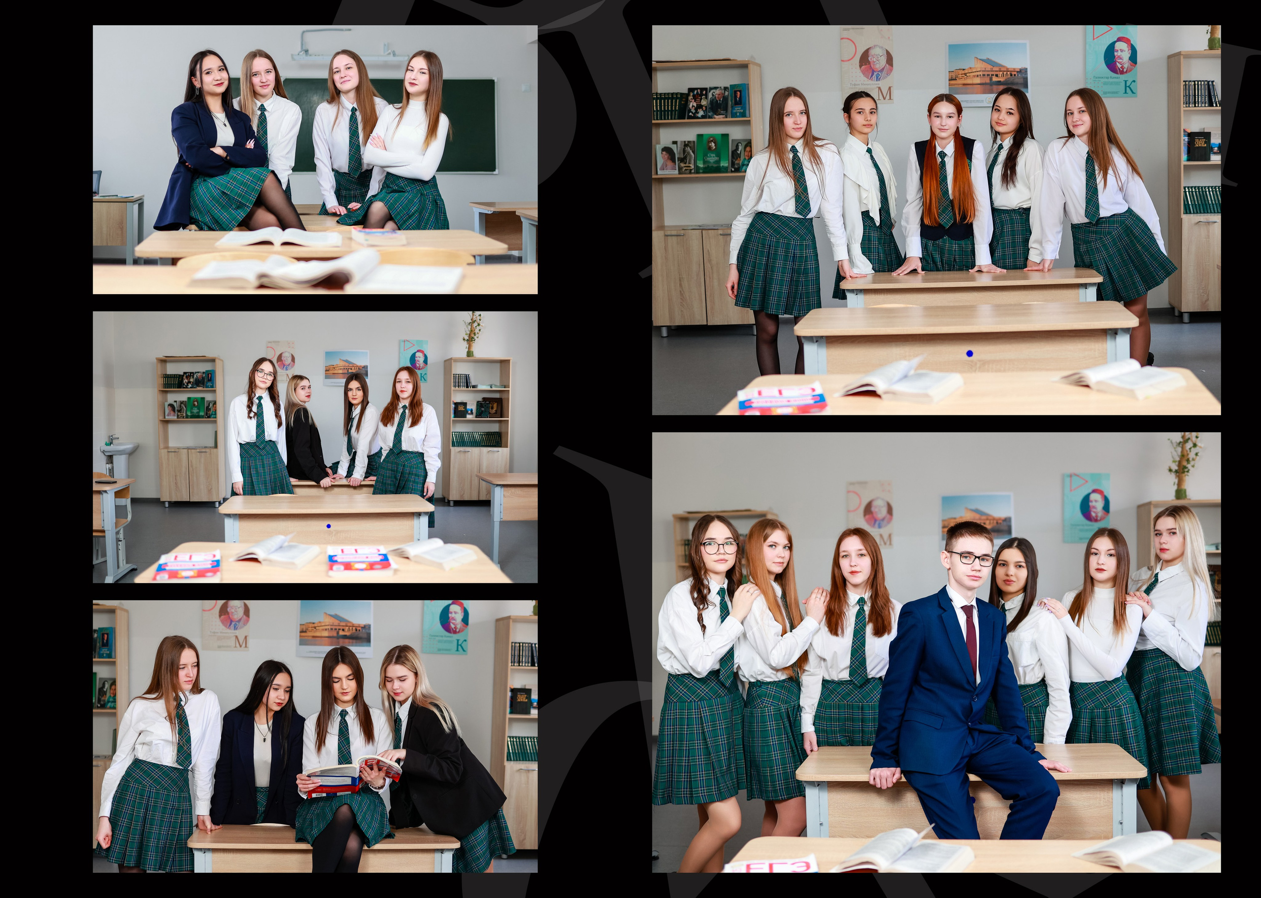 ПРЕМИУМ ЧЕРНЫЙ 5000. Выпускные альбомы для садика и школы в Набережных Челнах