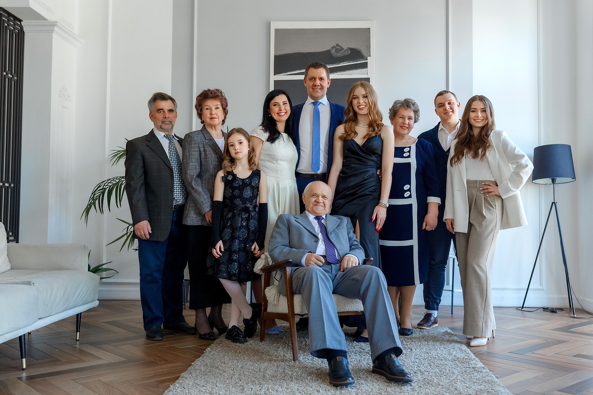 Съёмка большой семьи. Фотограф в Санкт-Петербурге Наталья Макарова