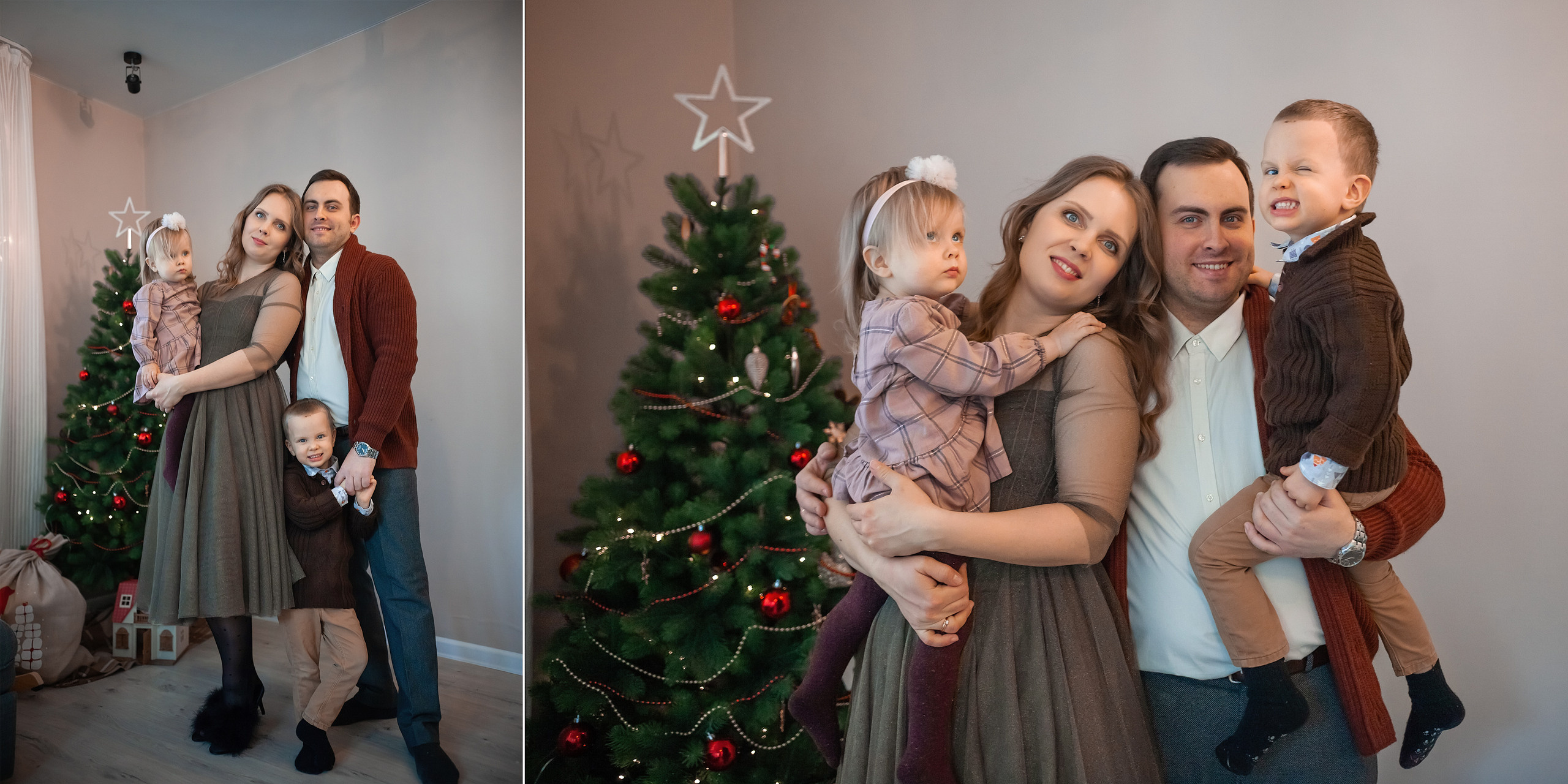 Новогодняя домашняя фотосессия. Детский и семейный фотограф в Москве Вера Орлова