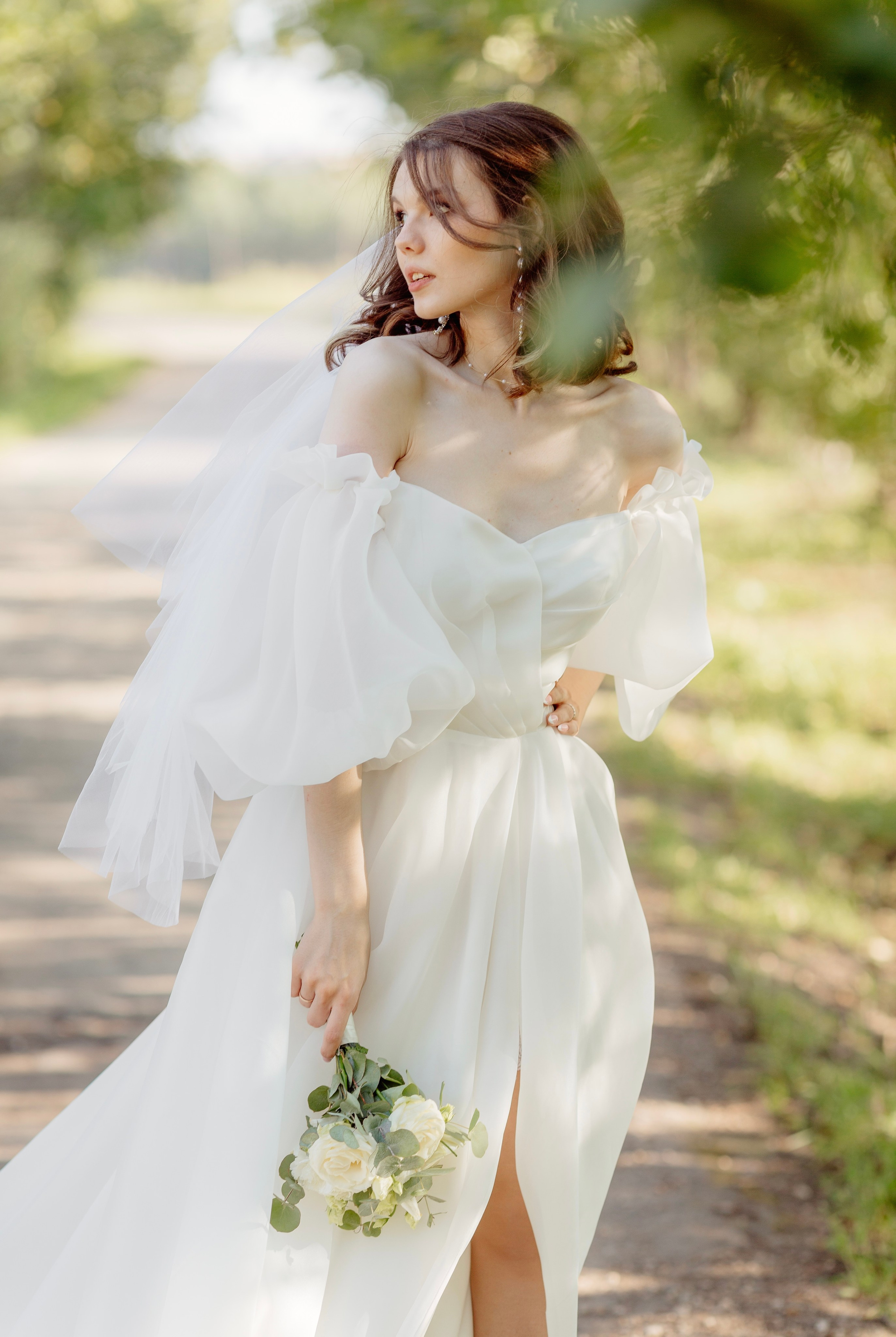 Невеста. Фотосессия. Зеленый берег. г. Лобня