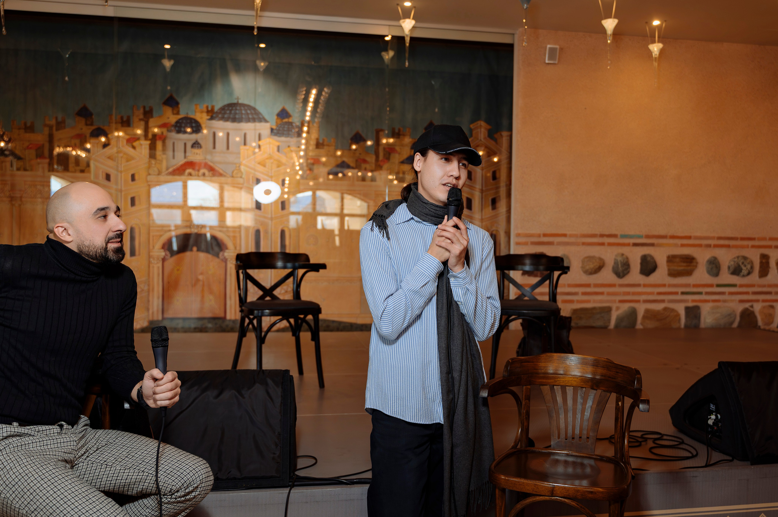 ФАН встреча участников проекта FACTOR.BY: Ибрагима Карасова и Шамхала Хачатуряна. Фотограф Беларусь — Ольга Шаповалова (Жардецкая)