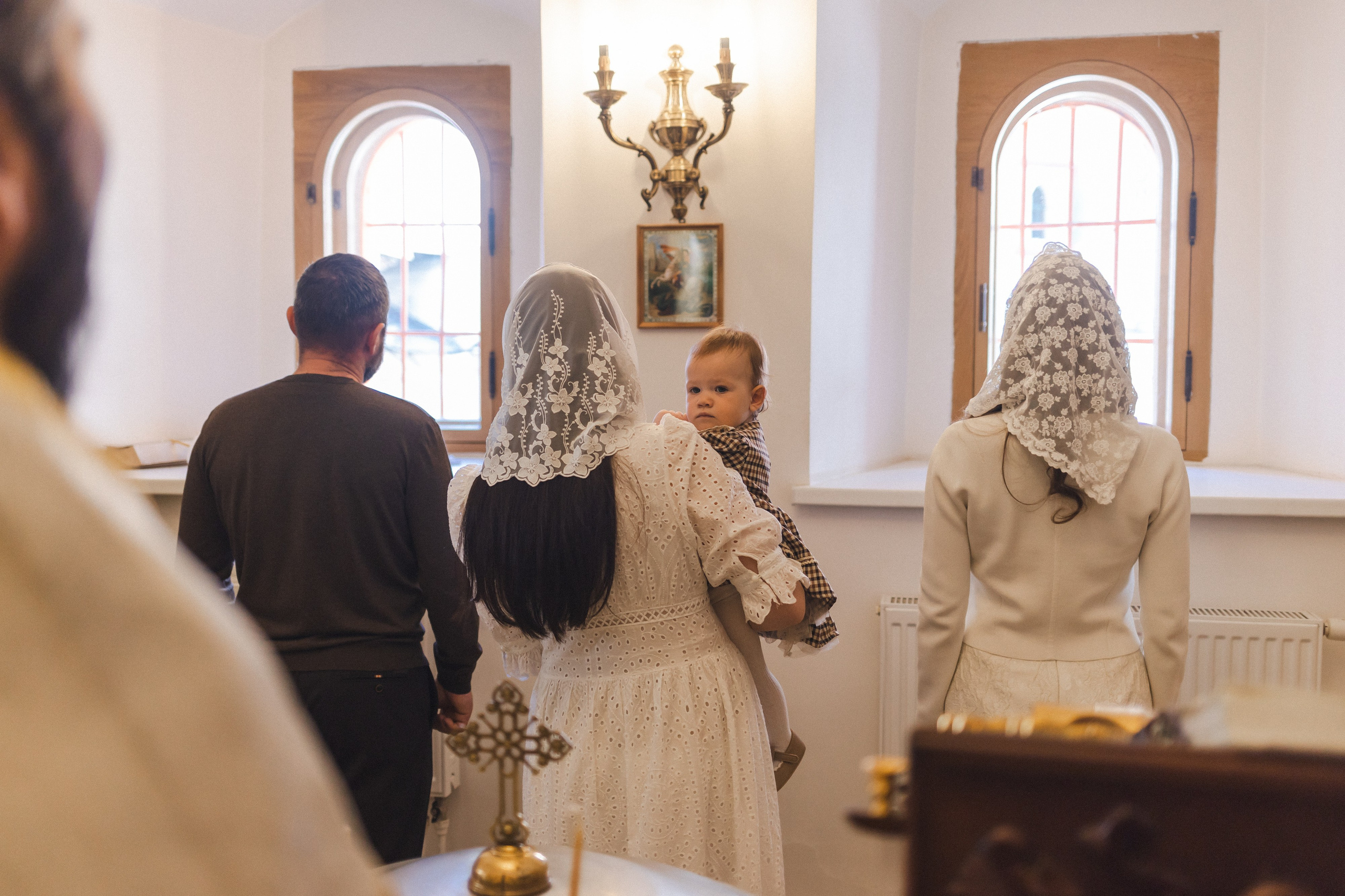 Крещение Аглаи. Семейный фотограф в Москве