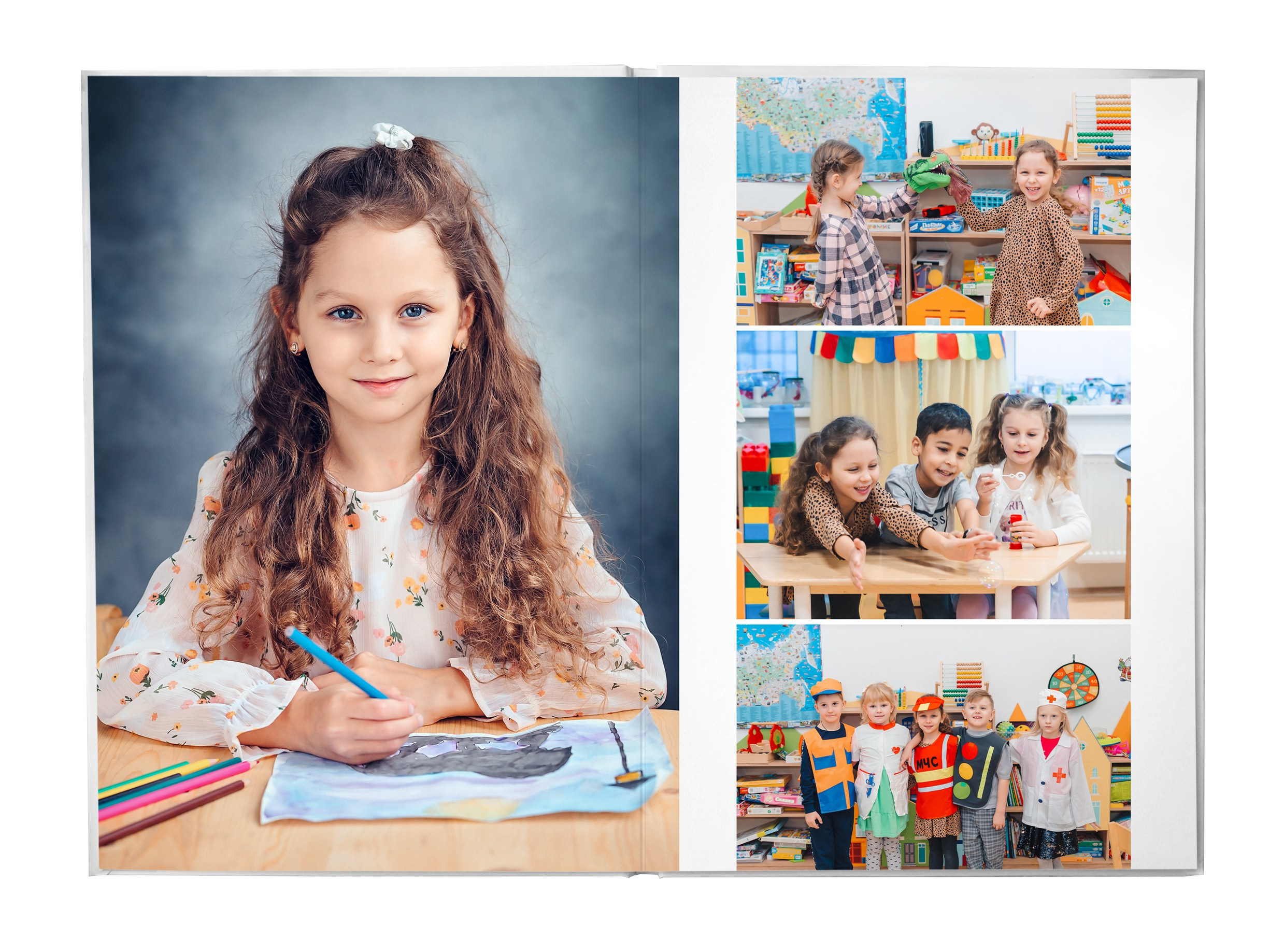 Выпускные альбомы для детских садов. Семейный и детский фотограф Марина Тувиста в Санкт-Петербурге