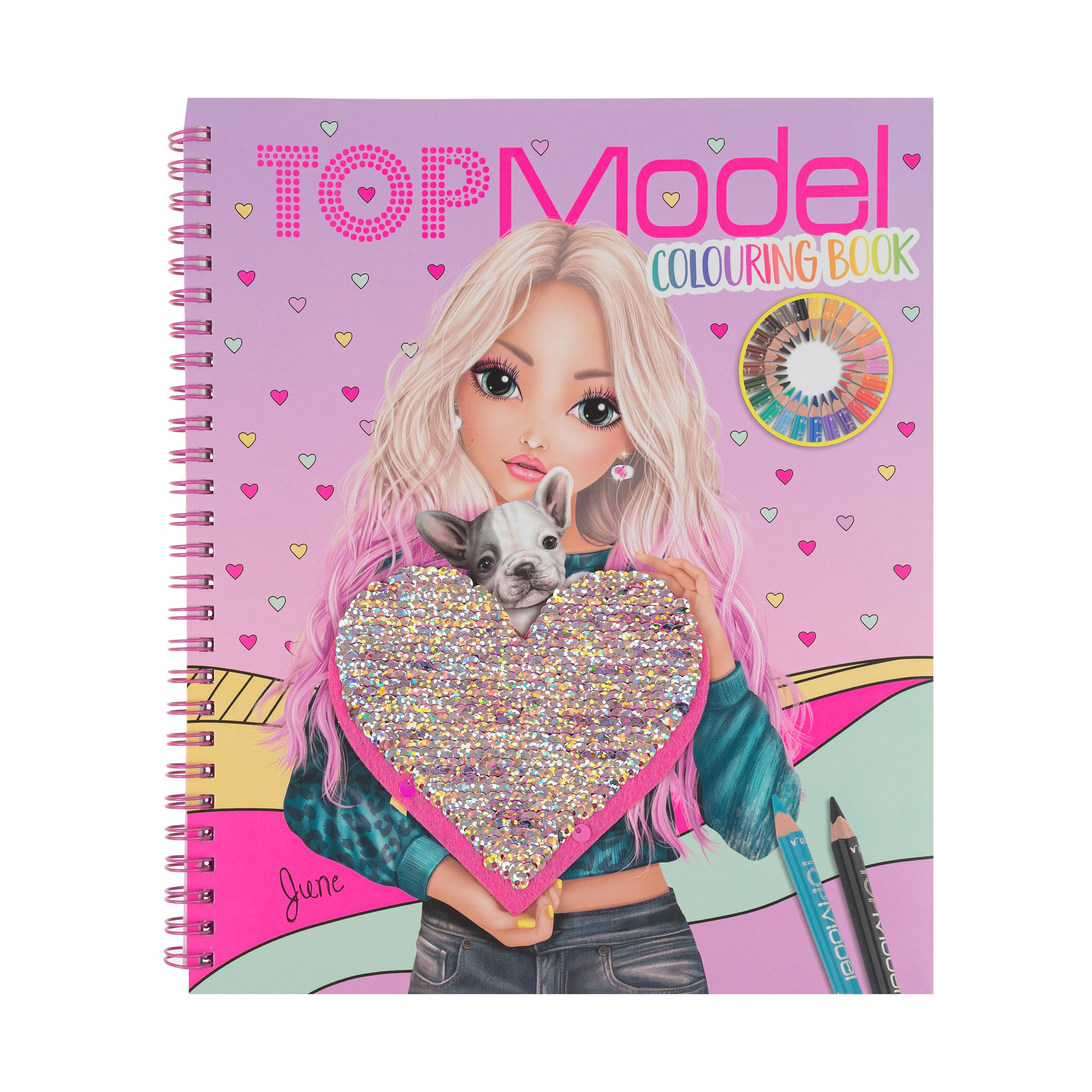 Тетрадь топ модель на белом фоне