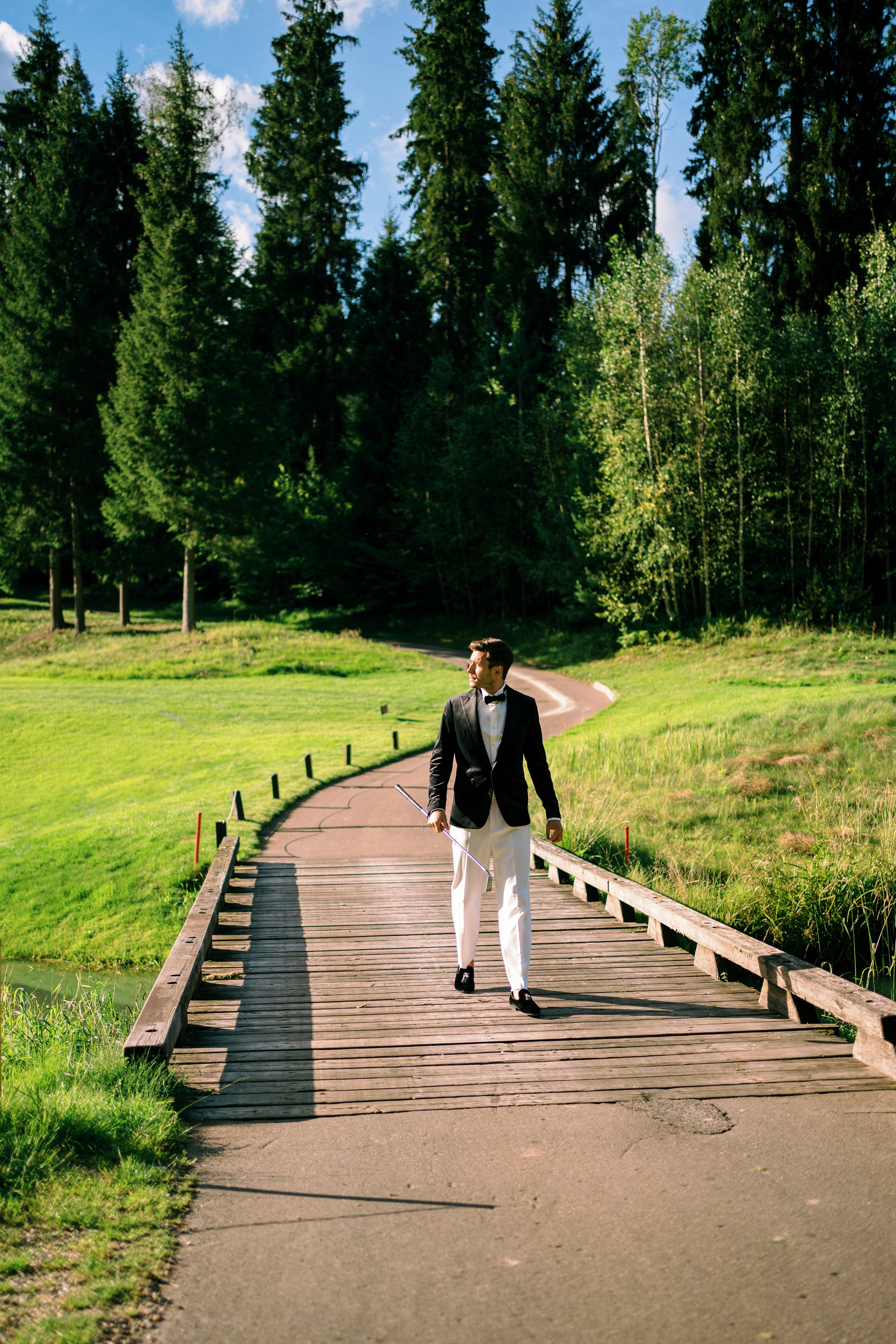 Свадебная фотосессия в гольф клубе Москва