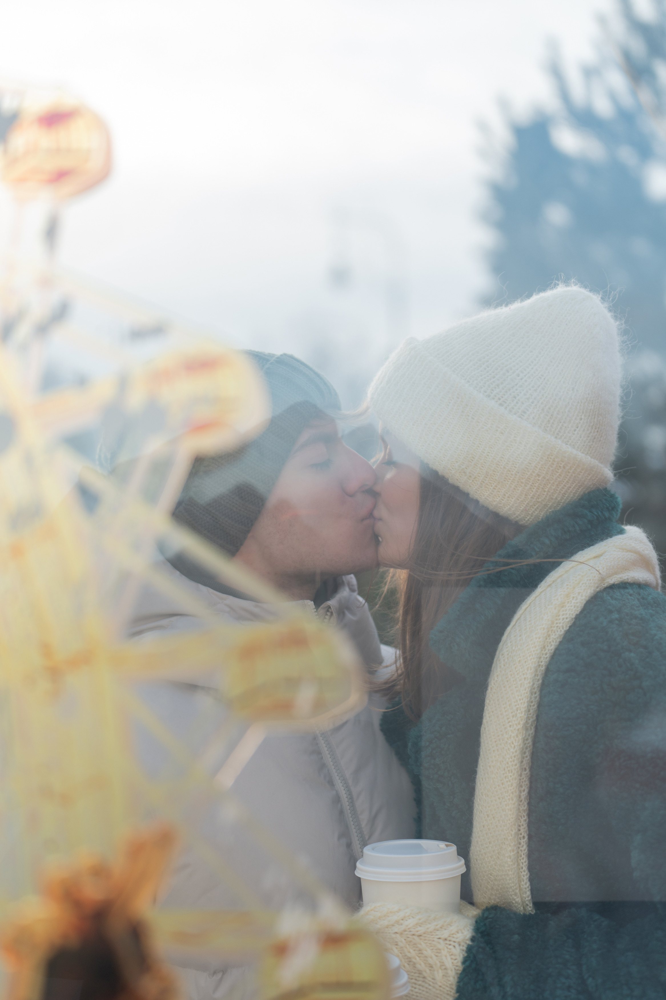 Прогулочная фотосессия зимой. Портретный фотограф Олеся Владимирова в Москве