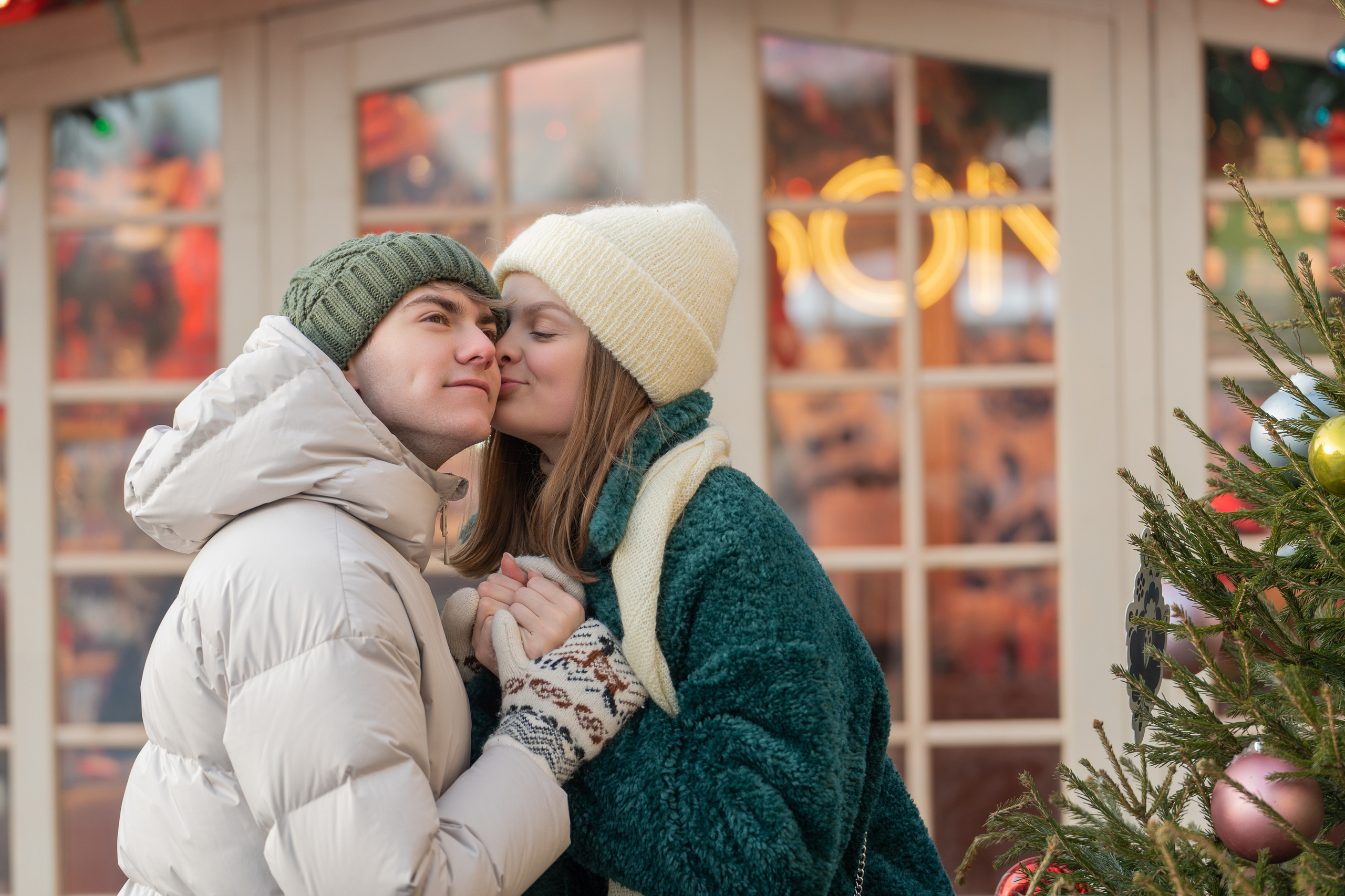 Прогулочная фотосессия зимой. Портретный фотограф Олеся Владимирова в Москве
