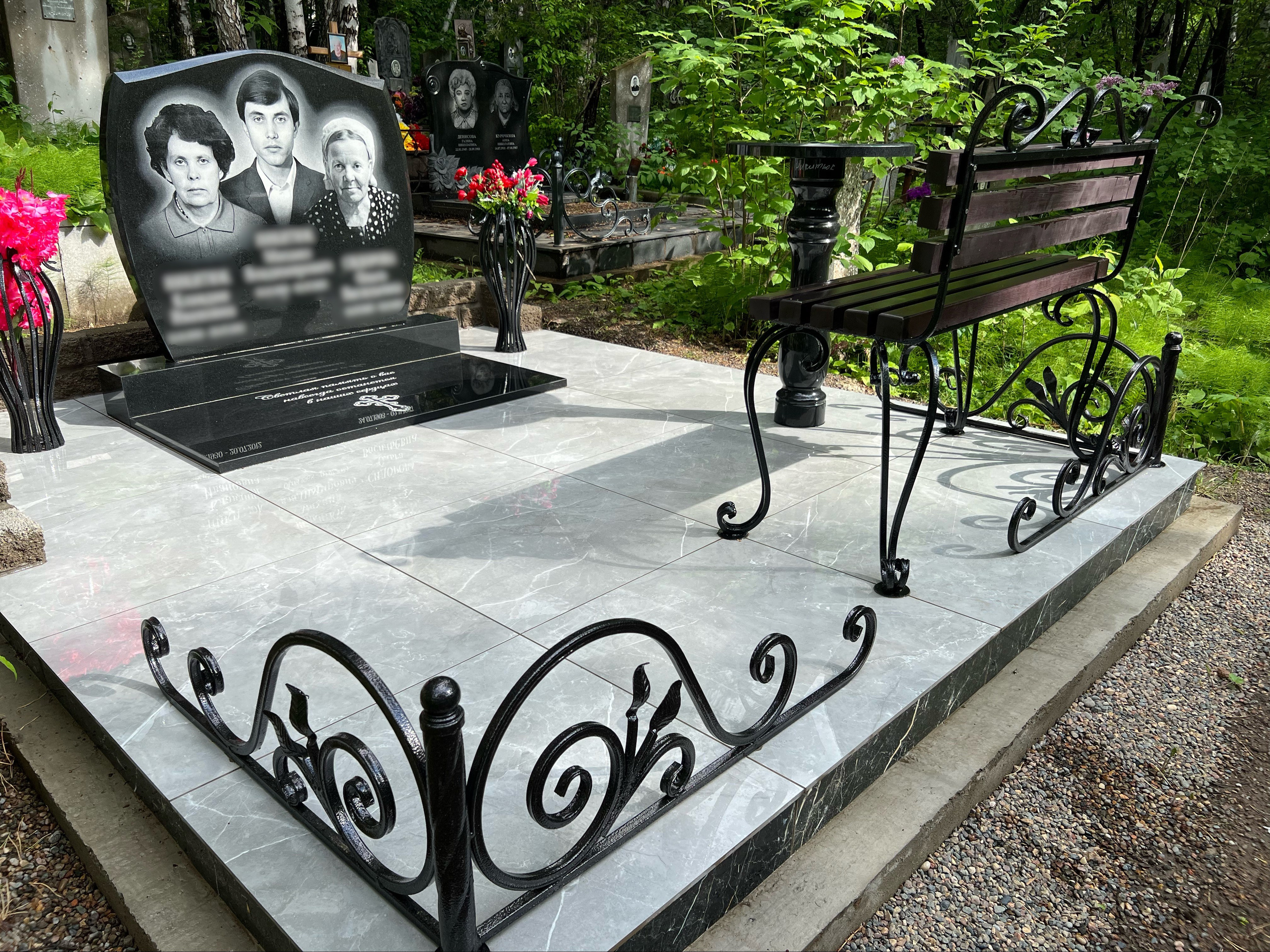 ГРАНИТ26 Ритуальные услуги Железногорск. Благоустройство могил, продажа памятников