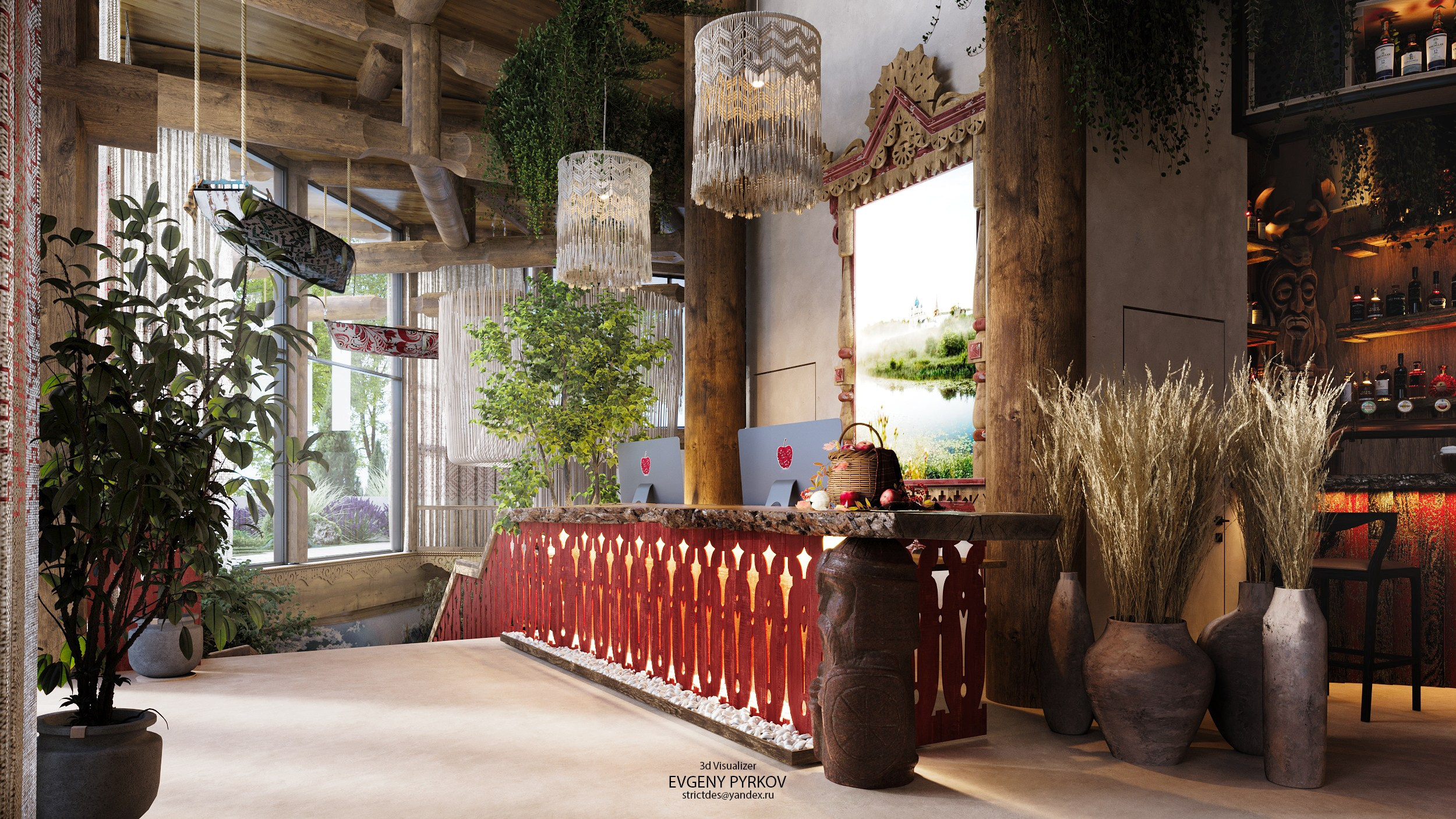 Банный комплекс " Зелёный Бор». Екатеринбург. Клиент Городище. Евгений Пырков — 3d визуализатор интерьеров и экстерьеров России