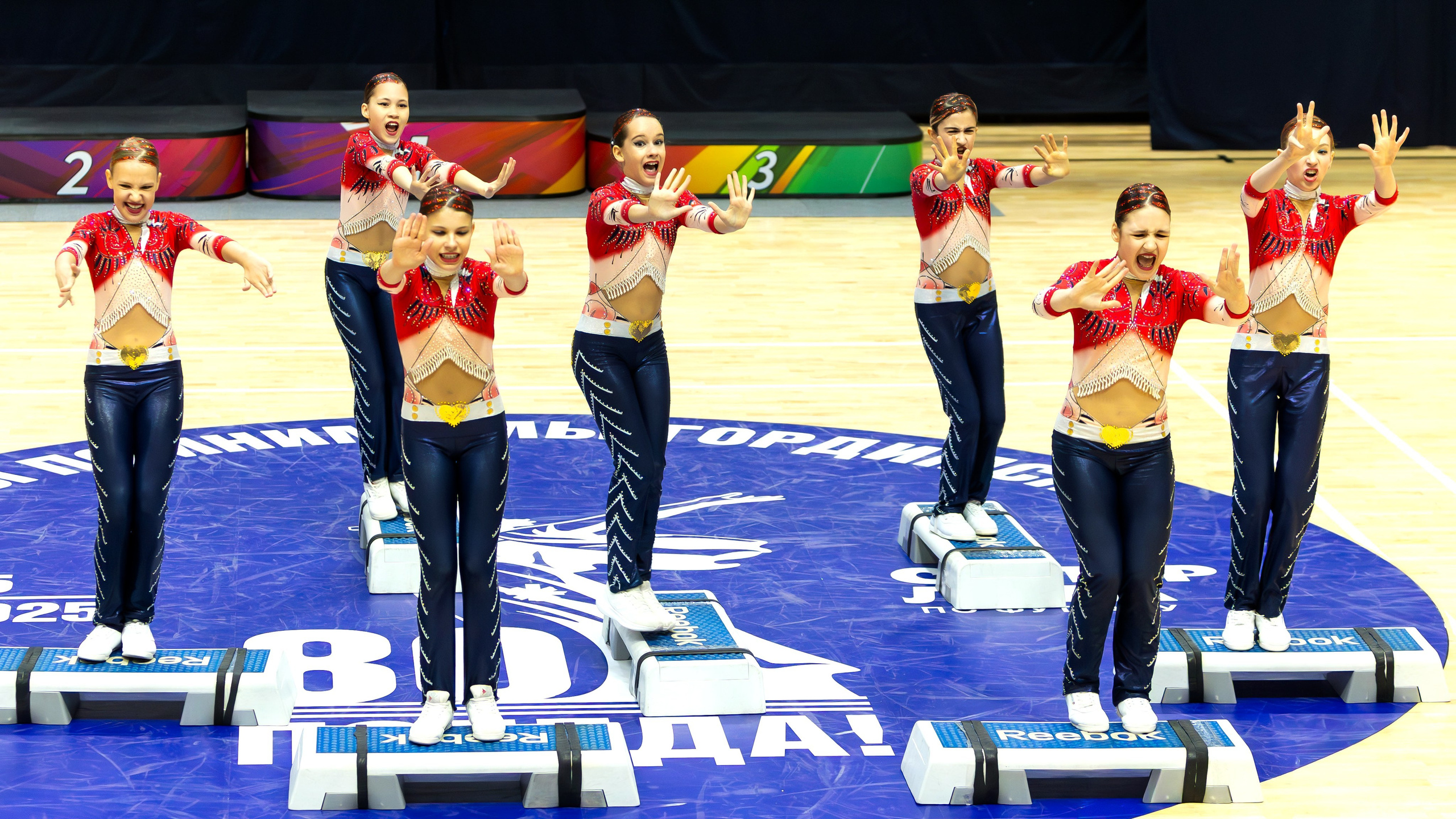 финал выступления команда фитнес аэробика дети