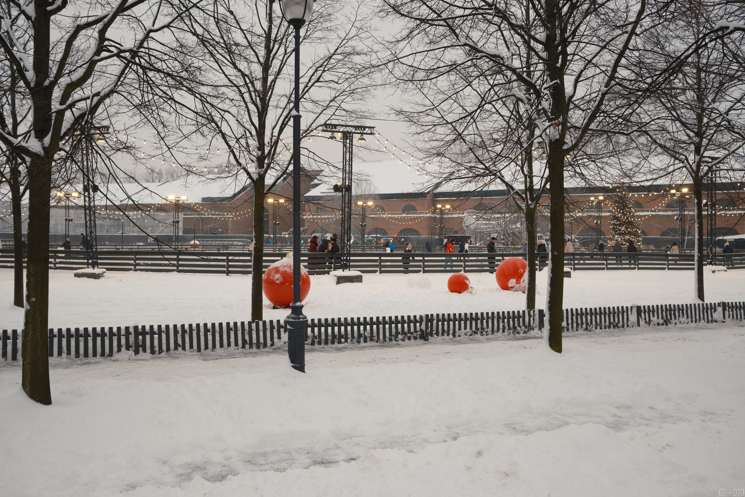 Снег и туман в Санкт-Петербурге. Фотографъ Сергѣевъ. Поймать мгновеніе