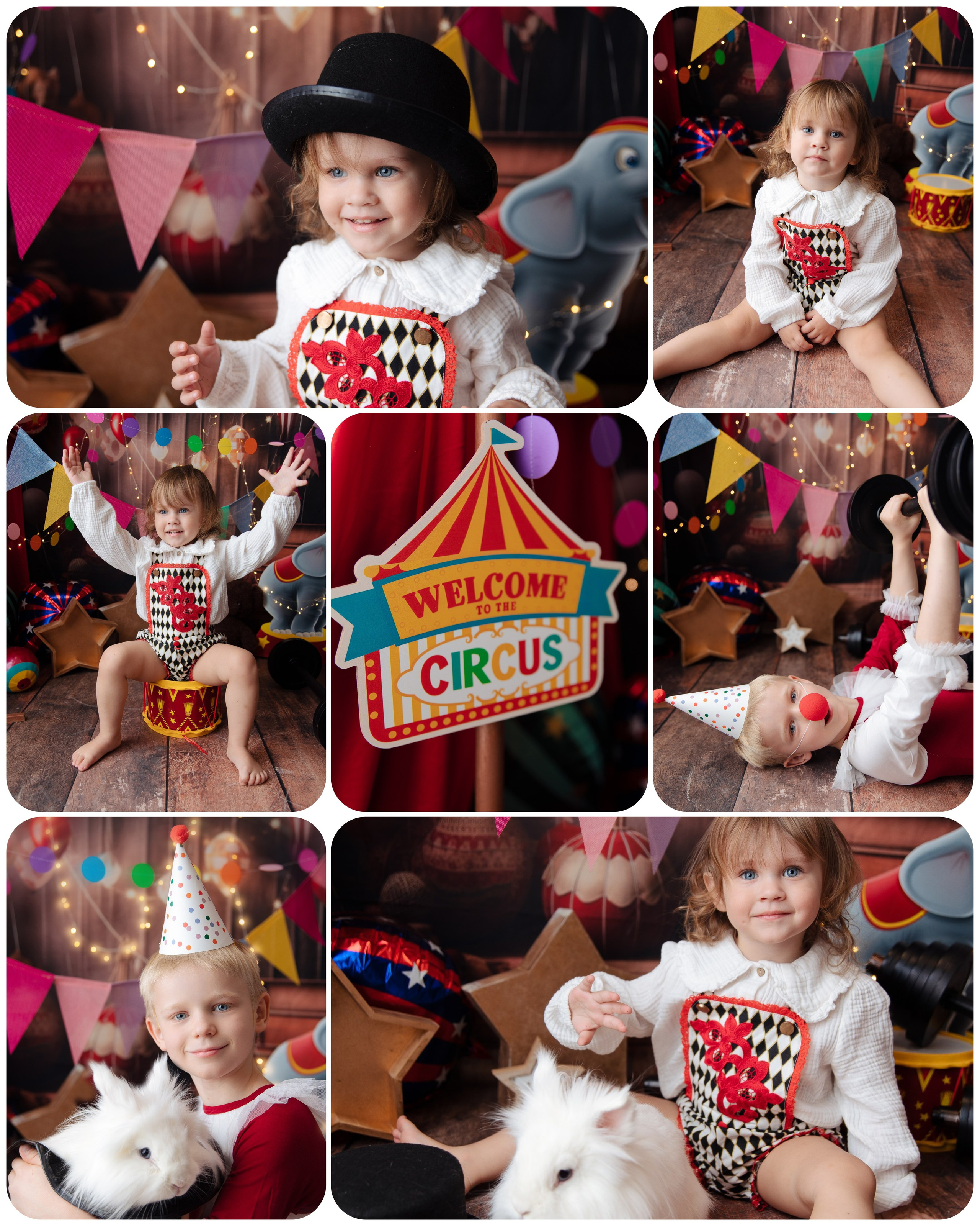 Фотопроект цирк. Детский фотограф новорожденных Москва. годики под ключ. своя студия